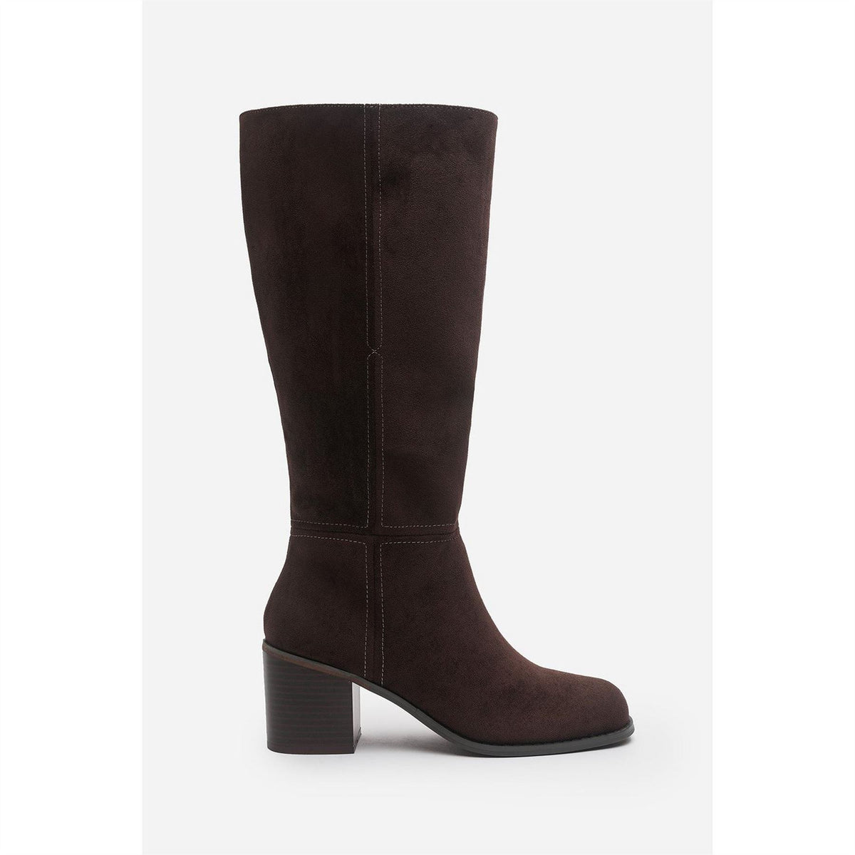 Wheres That From Knee High Block Heel Boot