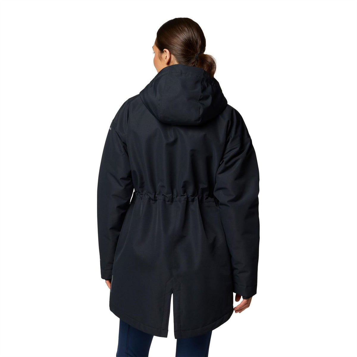Columbia Ventre Hooded Drawstring Solid Patterned Parka Jacket
