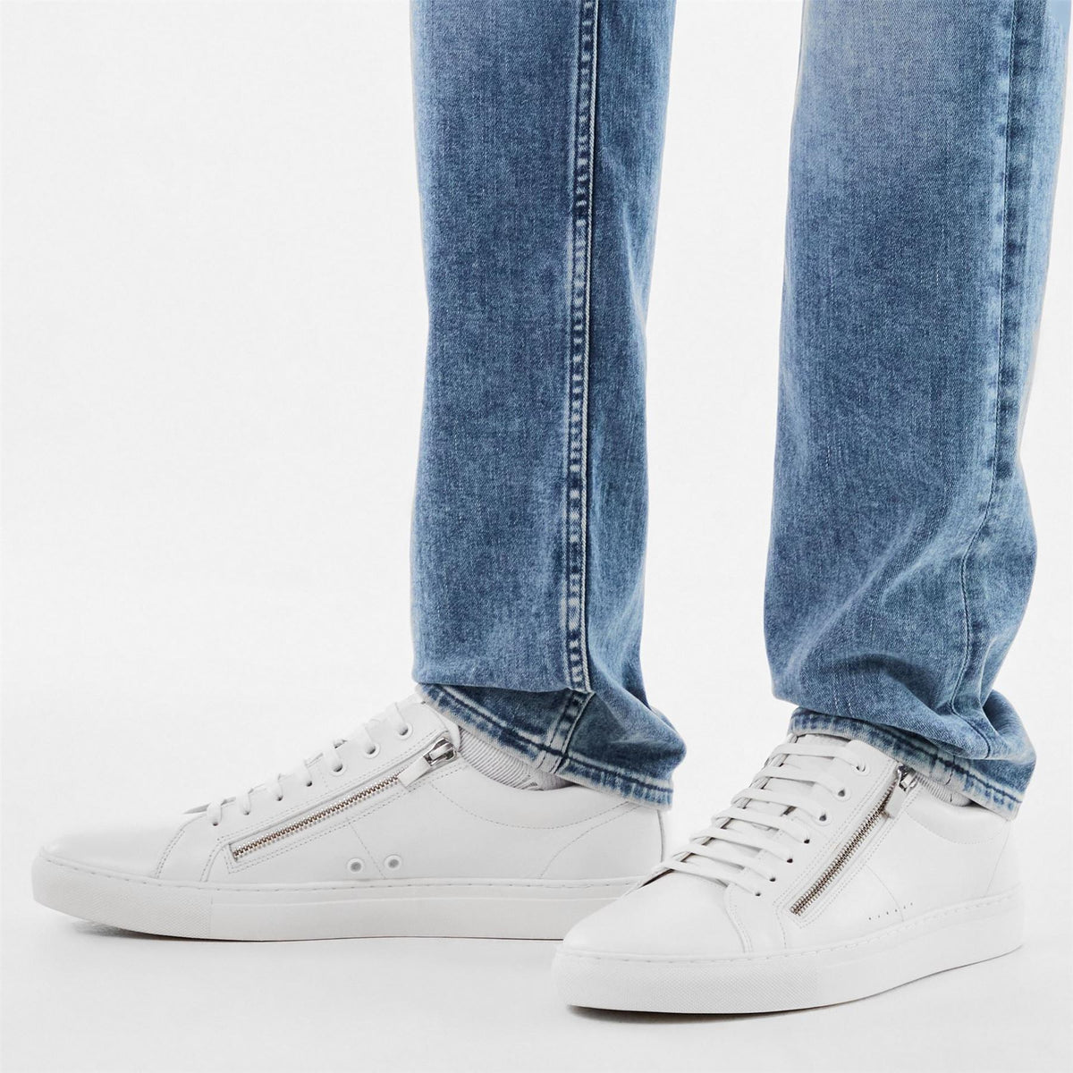 Hugo Futurism Low Top Sneakers with Zipper Closure