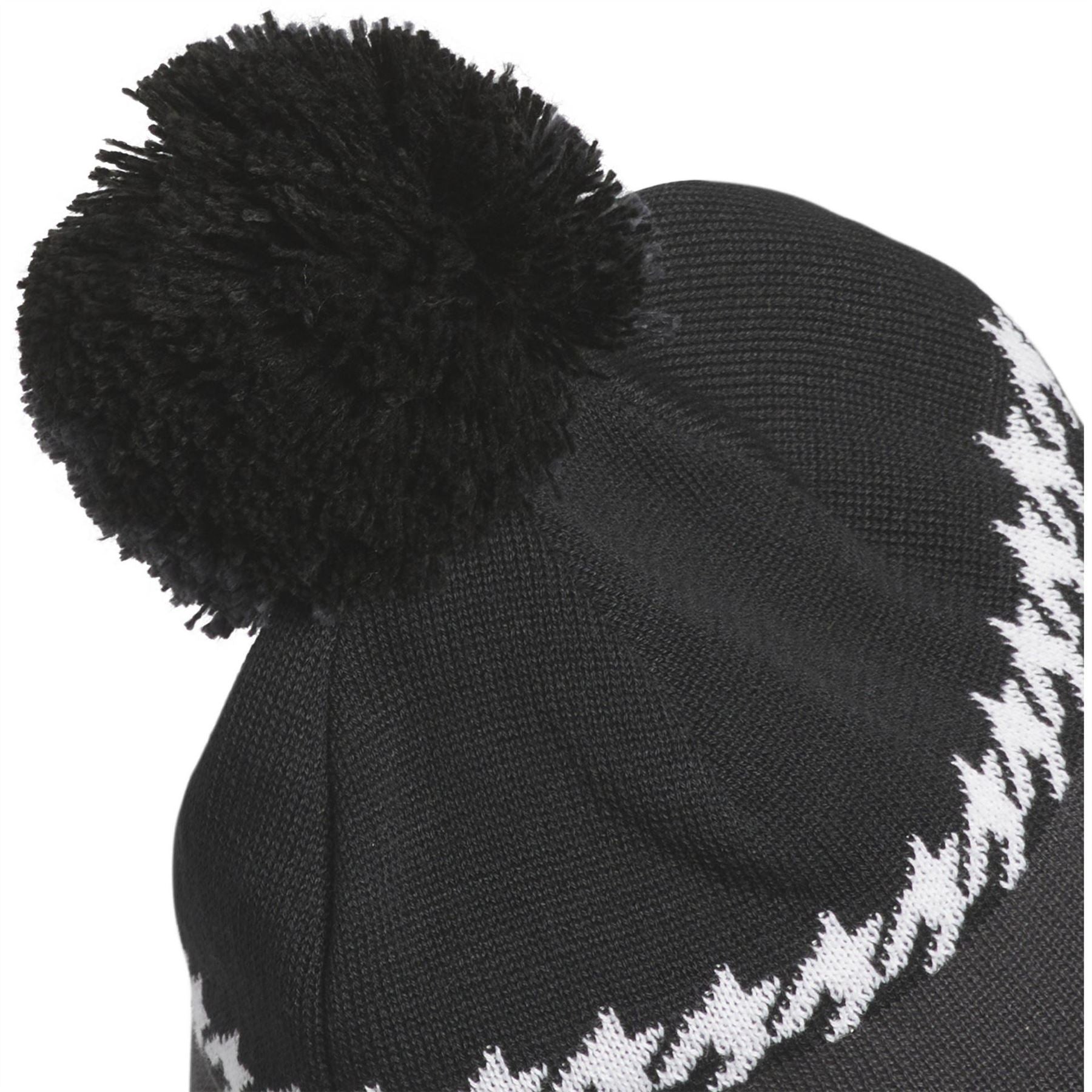 adidas Logo Lettering Soft Feel Bobble Hat with Pom Pom