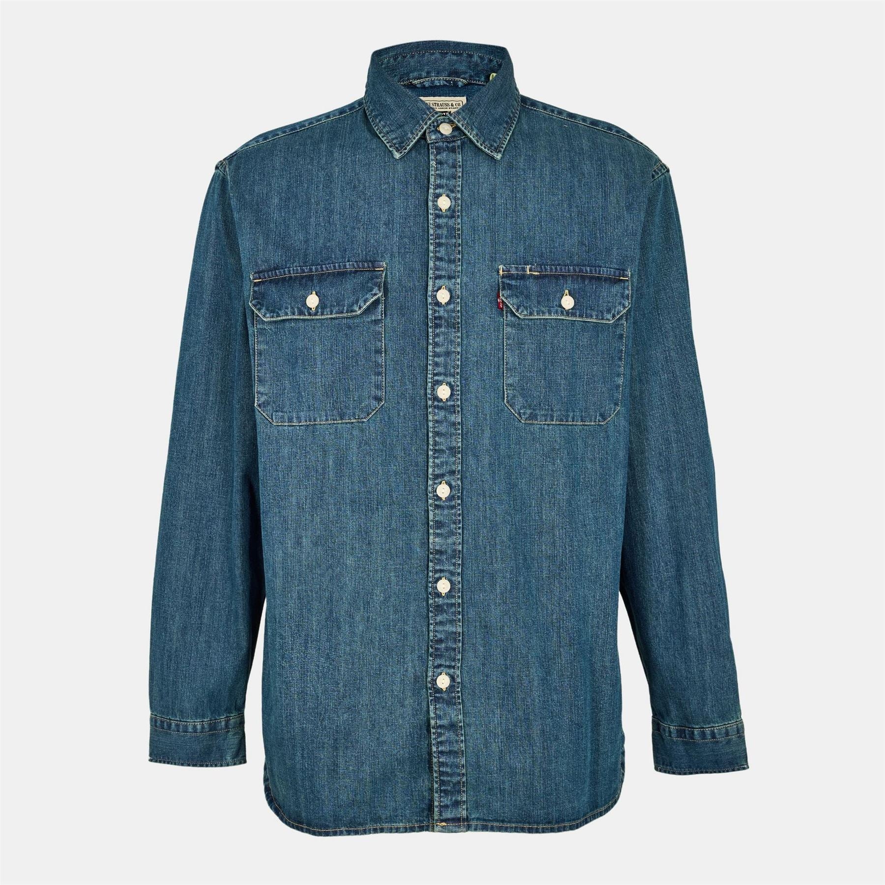 Levis Collared Neck Long Sleeve Regular Fit Shirt