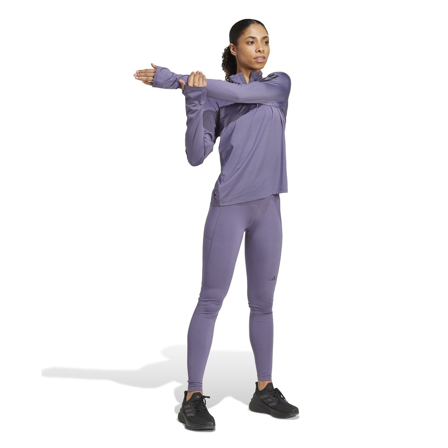 adidas Womens The Run Half Zip Running Top