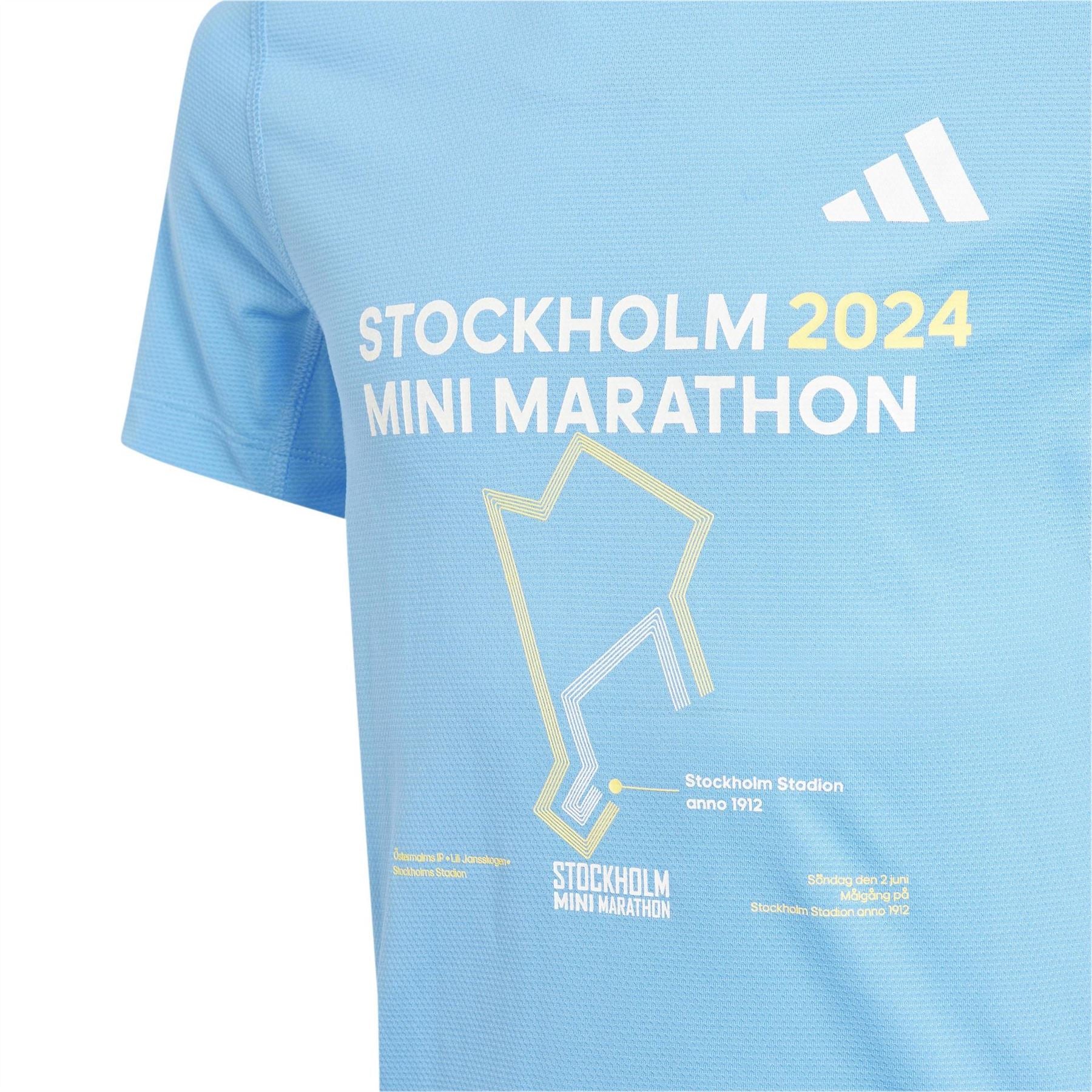 adidas Mini Marathon Short Sleeve Performance Running Top