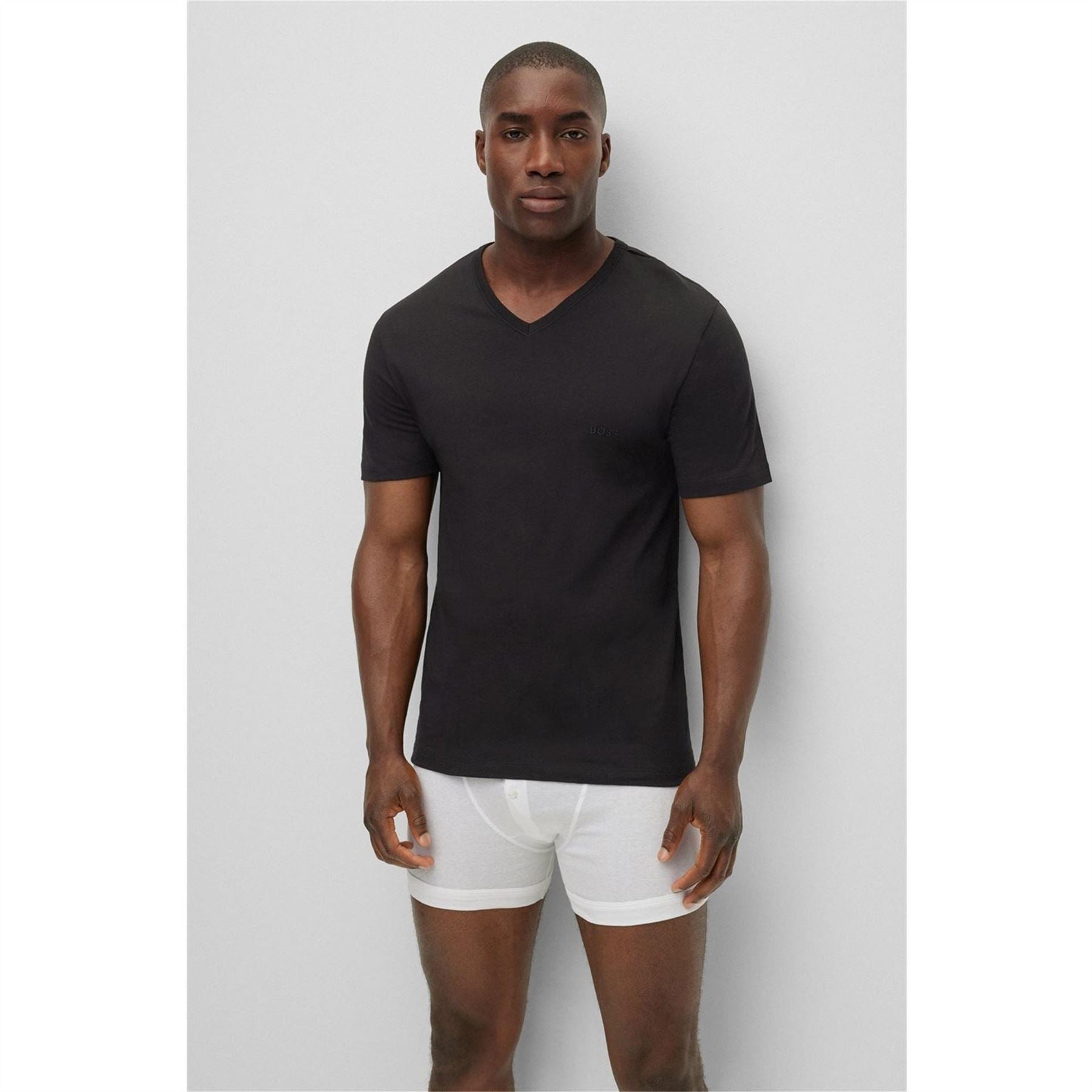 Boss BOSS Bodywear 3 Pack T Shirts   Soft Breathable Fabric with Logo Detail