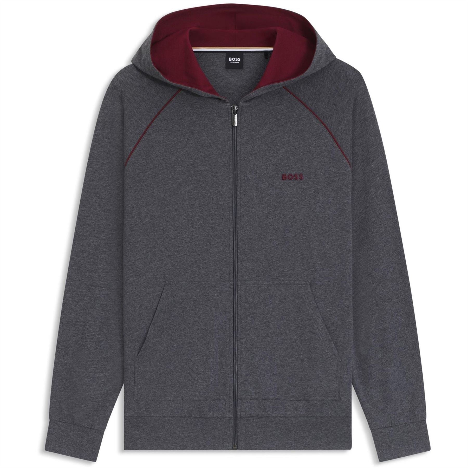 Boss BOSS Mix  And  Match Zipped Hoodie   Full Zip Closure