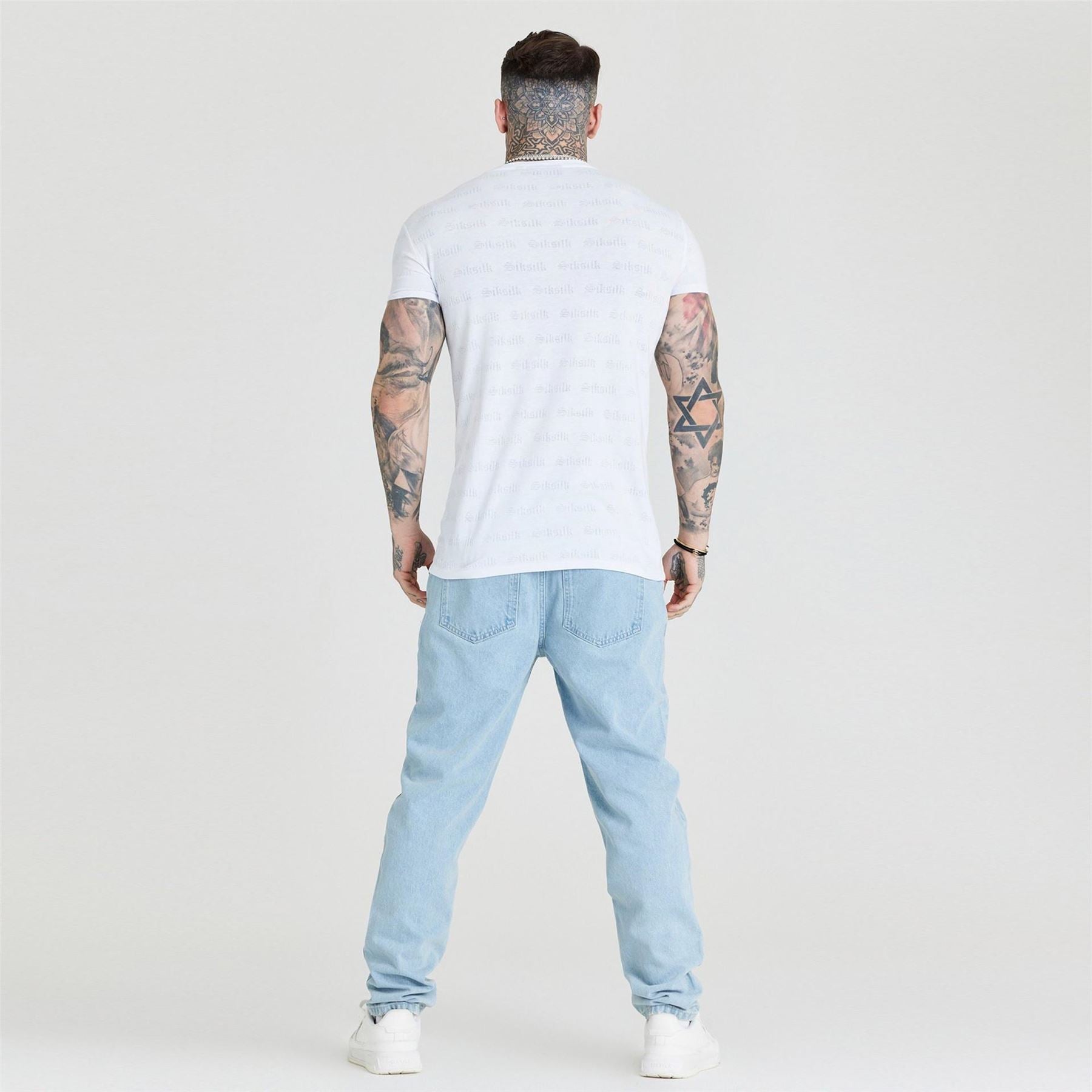 SikSilk Crew Neck Regular Fit T-Shirt