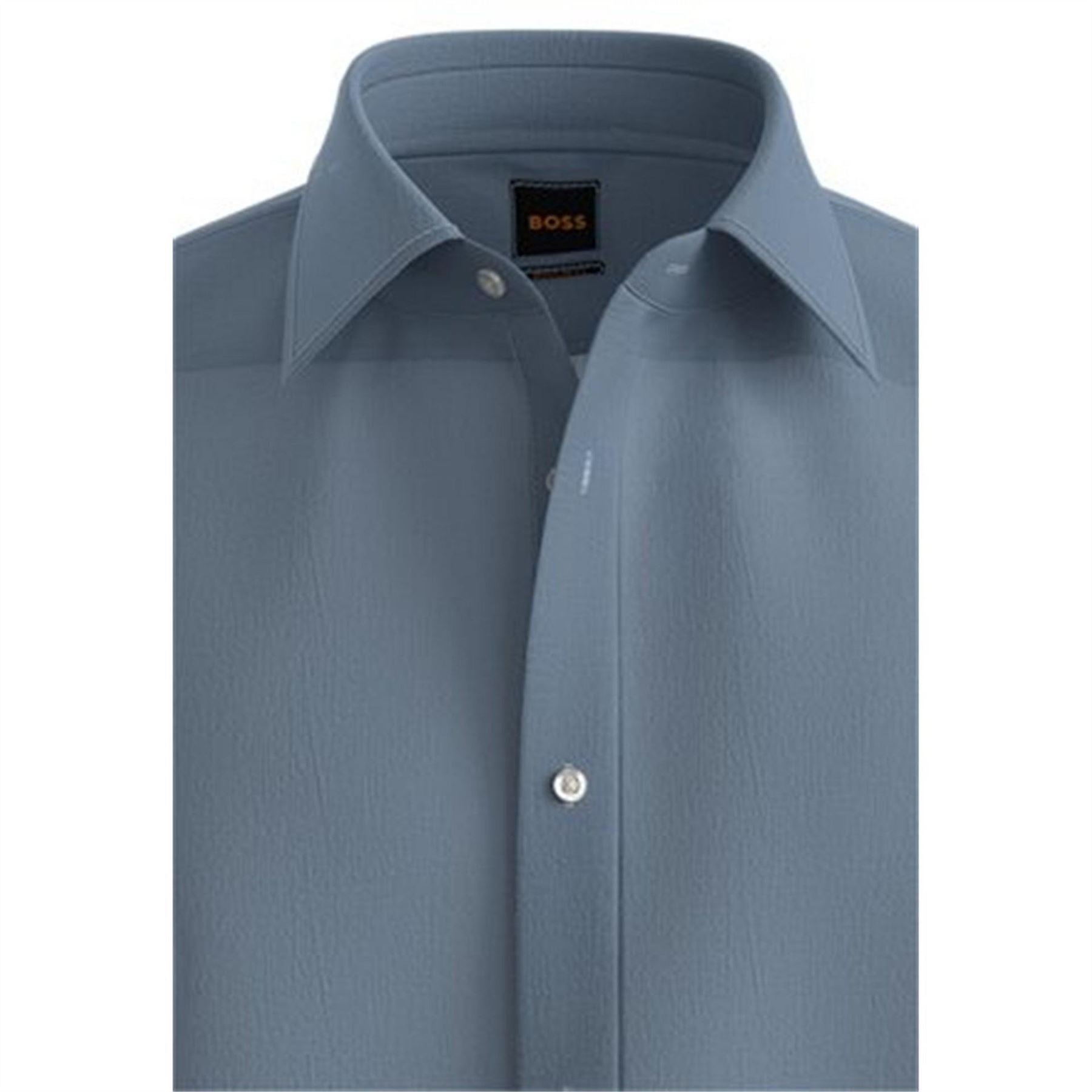 Boss Collared Neck Short Sleeve Regular Fit Shirt