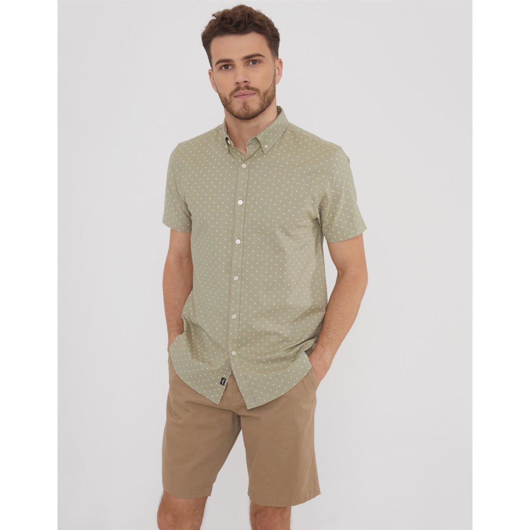 Threadbare Leo Regular Fit Short Sleeve Shirt