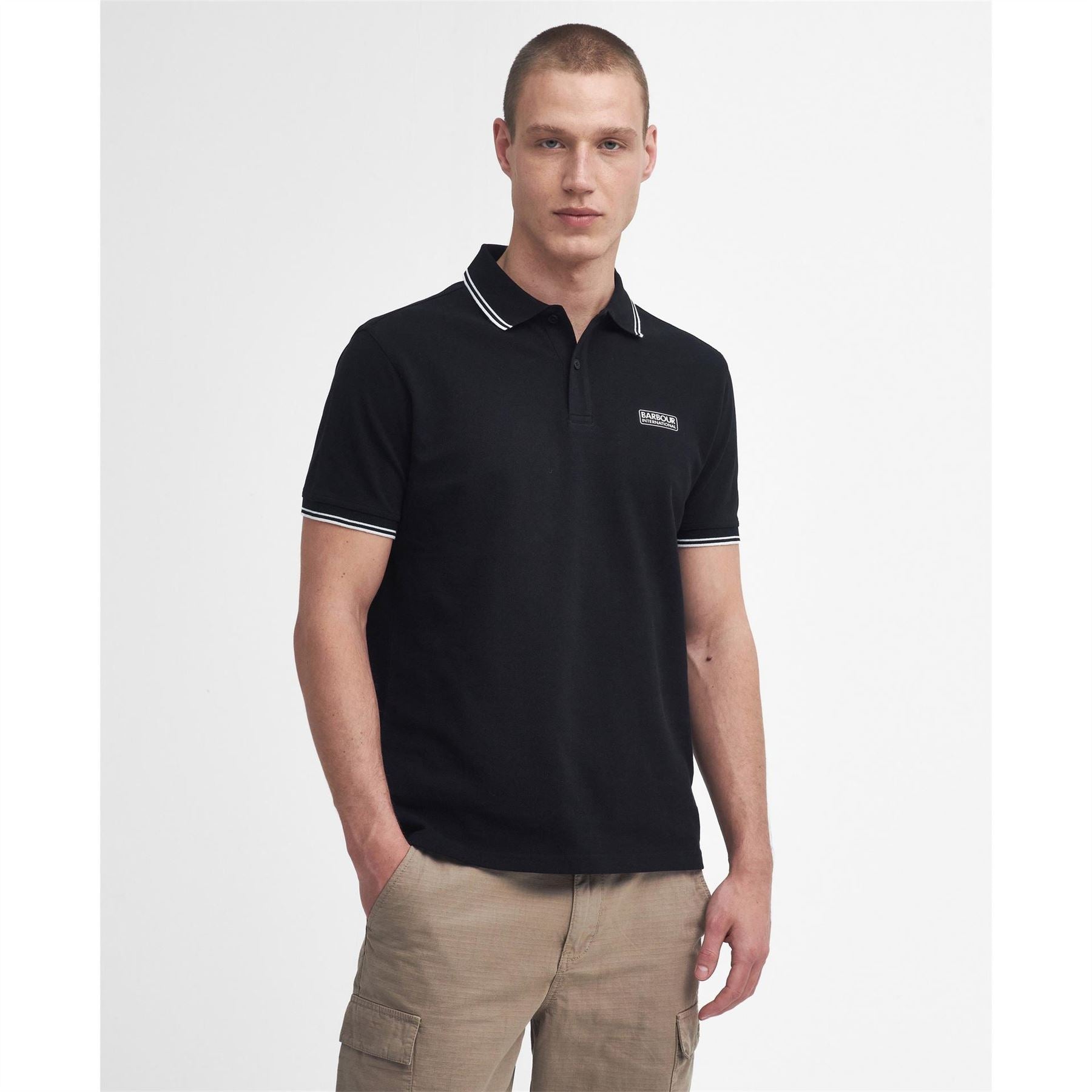 Barbour International Tipped Short Sleeve Polo Shirt