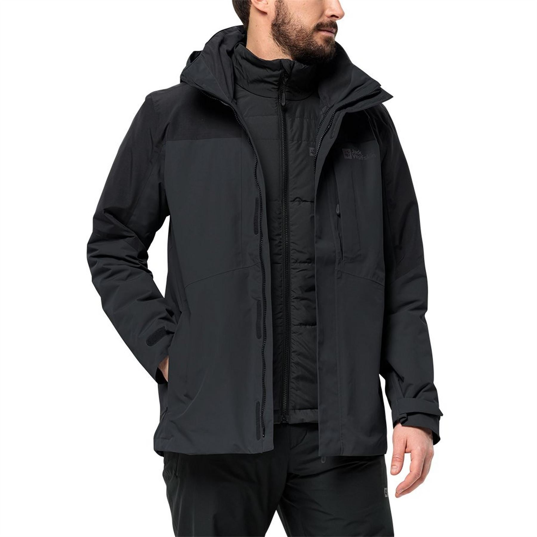 Jack Wolfskin Romberg Waterproof Windproof PrimaLoft 3 in 1 Jacket