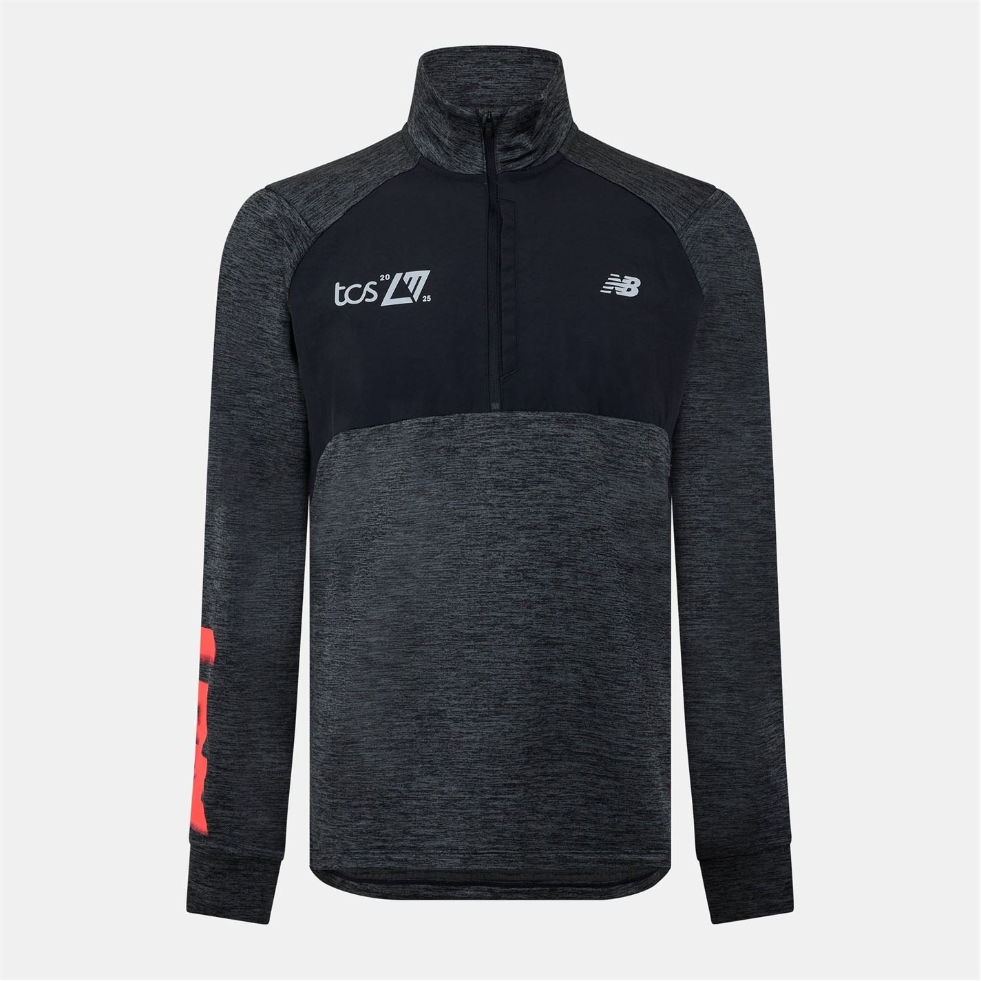 New Balance Mens Balance Heat Grid Quarter Zip Running Top