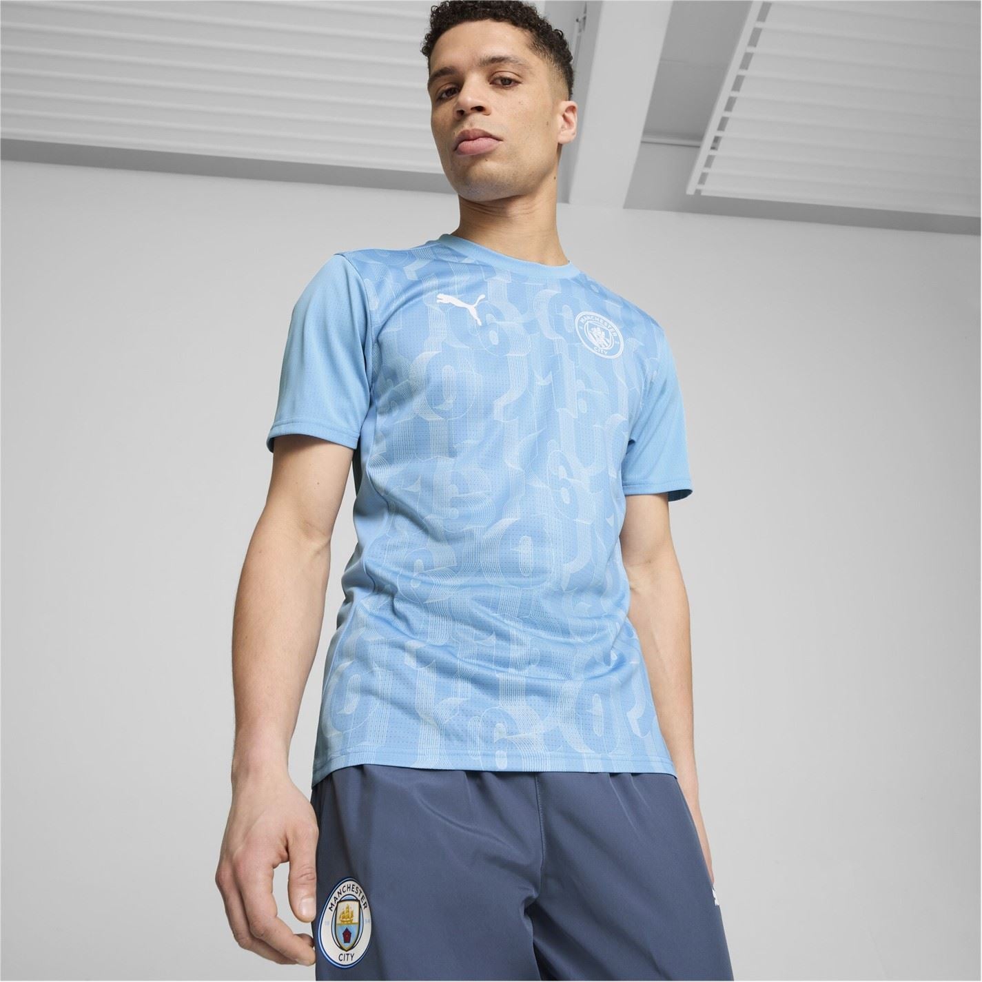 Puma Manchester City Prematch Shirt 2024 2025 Adults