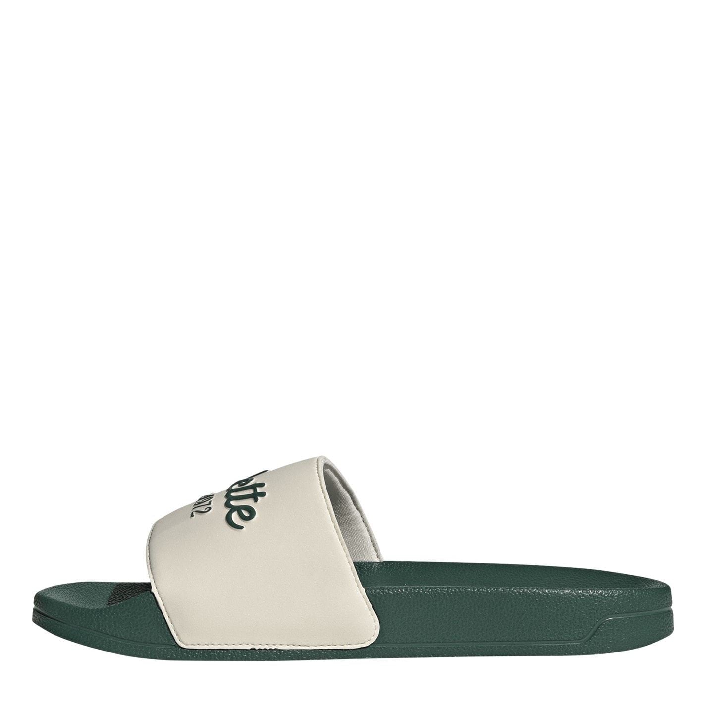 adidas Adilette Slides Open Toe Lettering Sandals