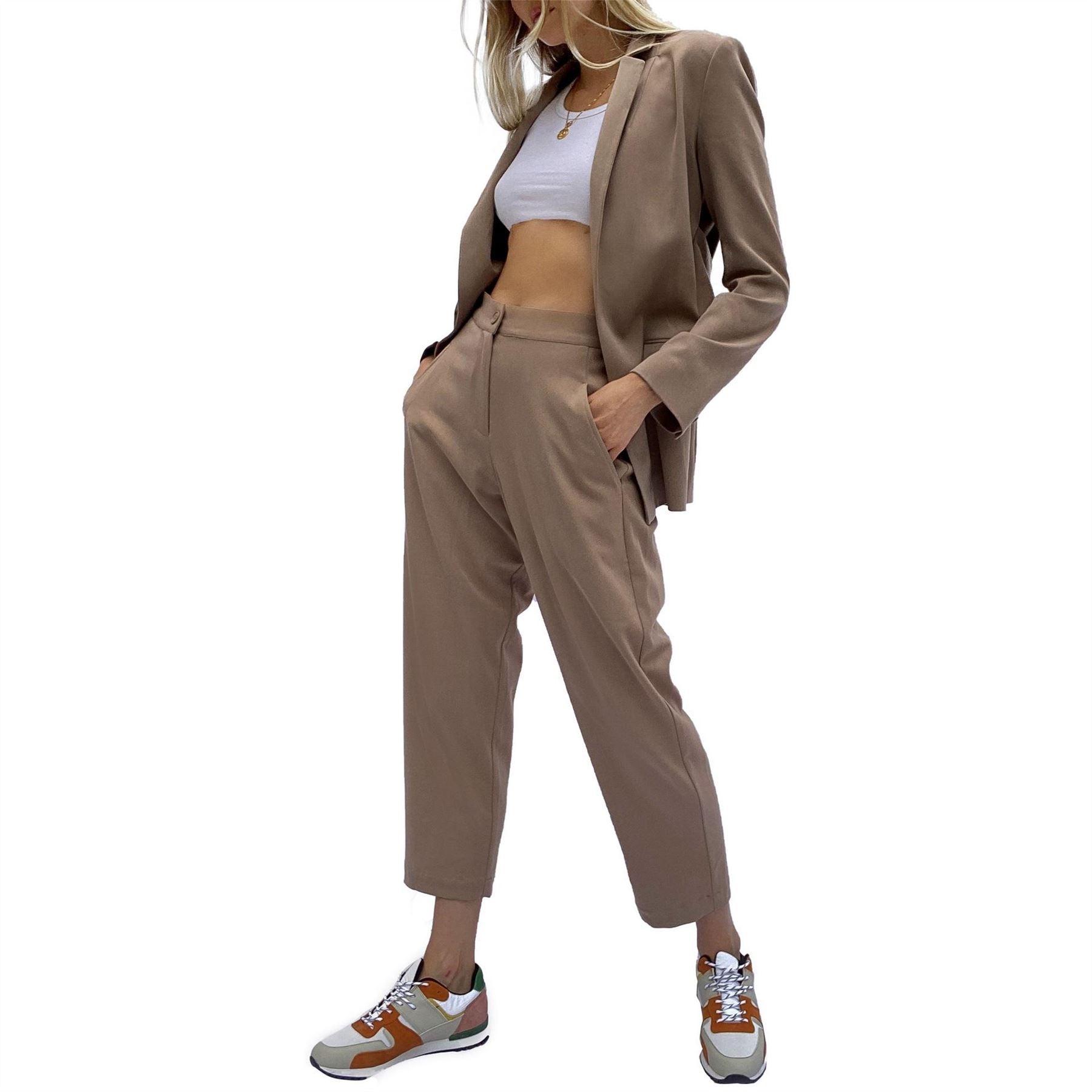 French Connection Cupro Pleat Front Trousers