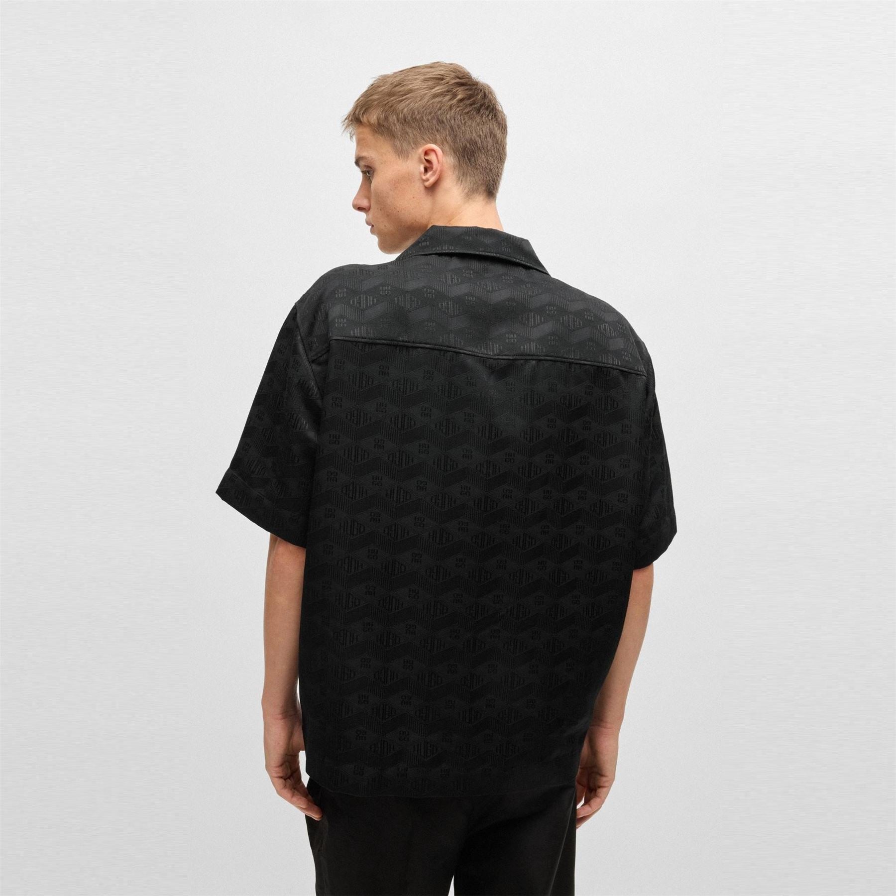 Hugo Espino Short Sleeve Patterned Shirt
