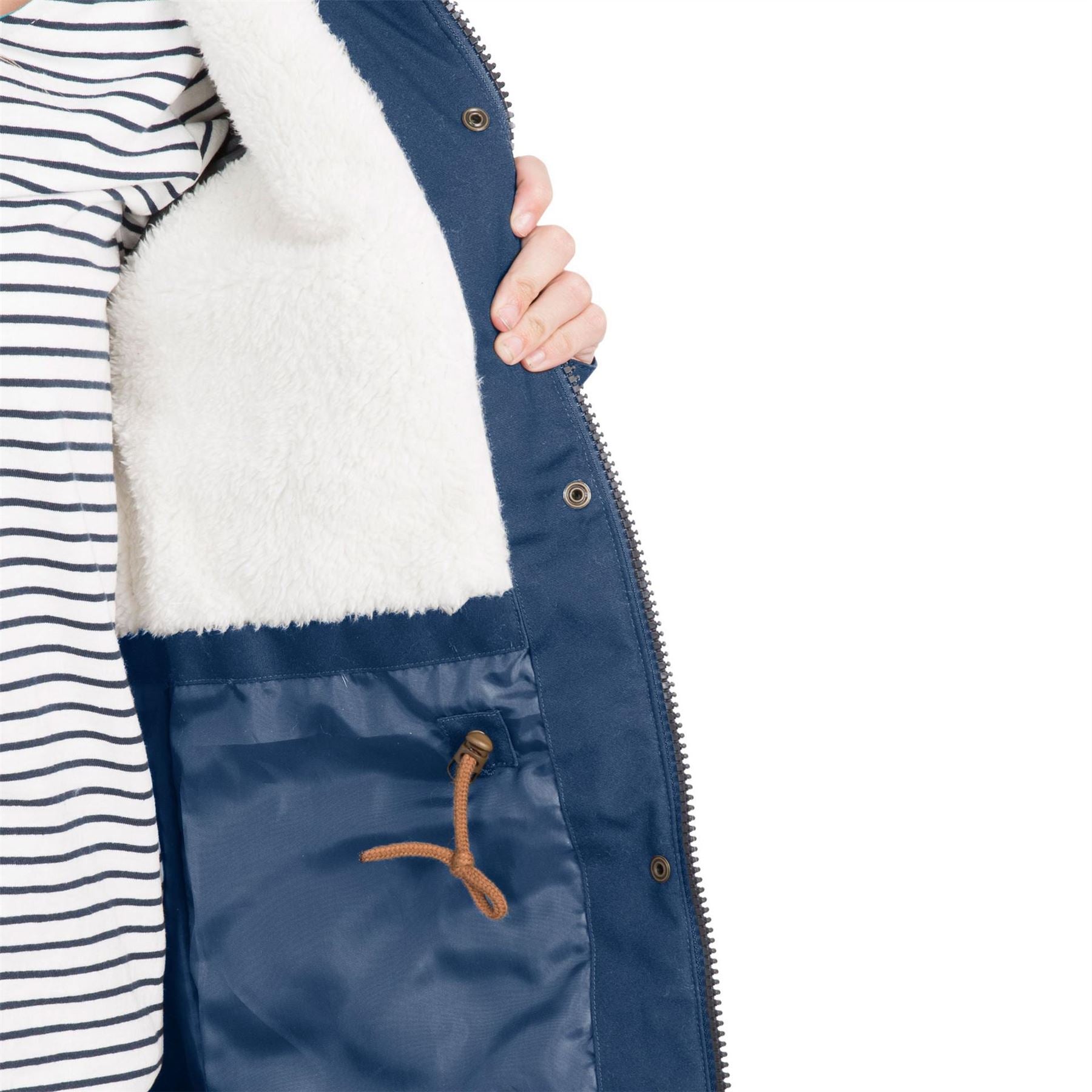 Trespass Faithful Hooded Solid Patterned Parka Coat