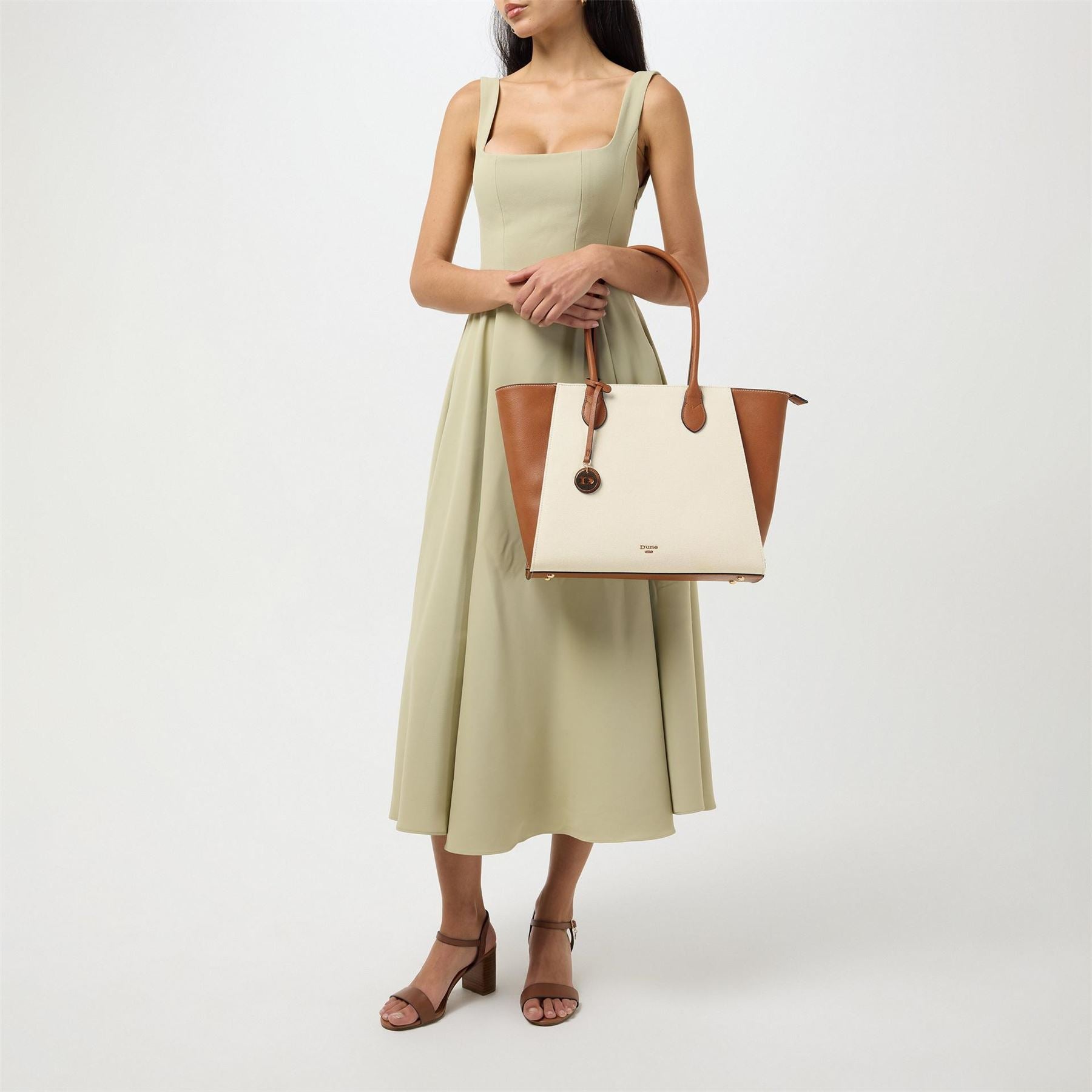Dune London Color Block Tote with Detachable Strap