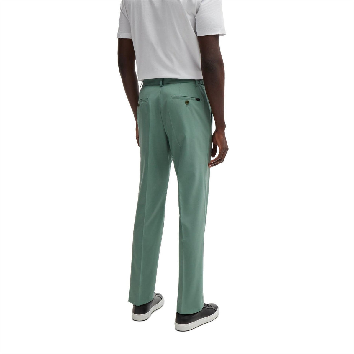 Boss Genius Solid Patterned Straight Chinos