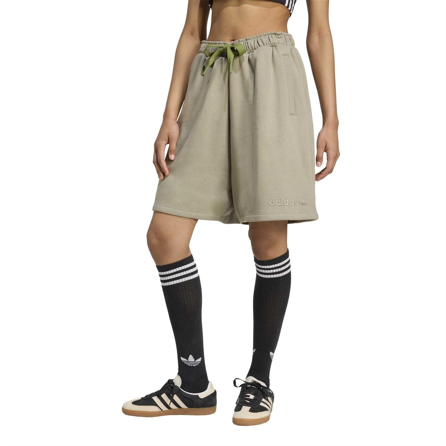 adidas Ess Lin Bermuda Sweat Shorts with Elasticated Waistband