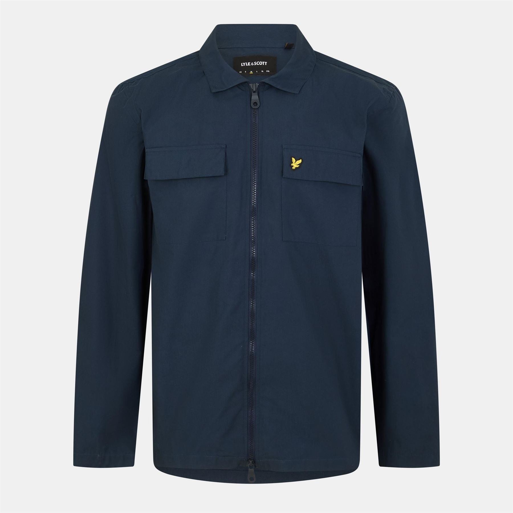 Lyle and Scott Cotton Long Sleeve Zip Overshirt
