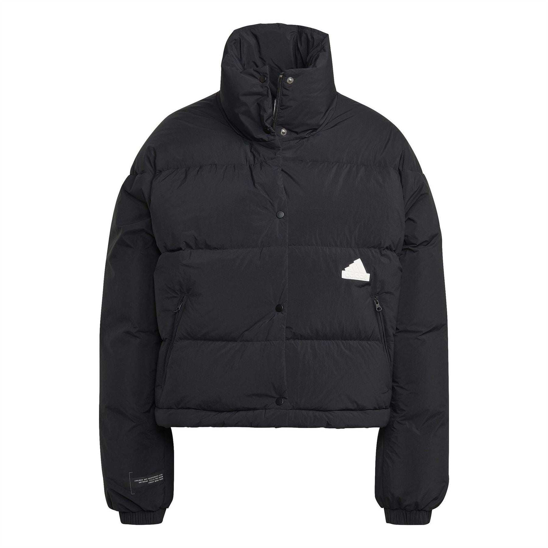 adidas High Neck Short Relaxed Fit Jacket