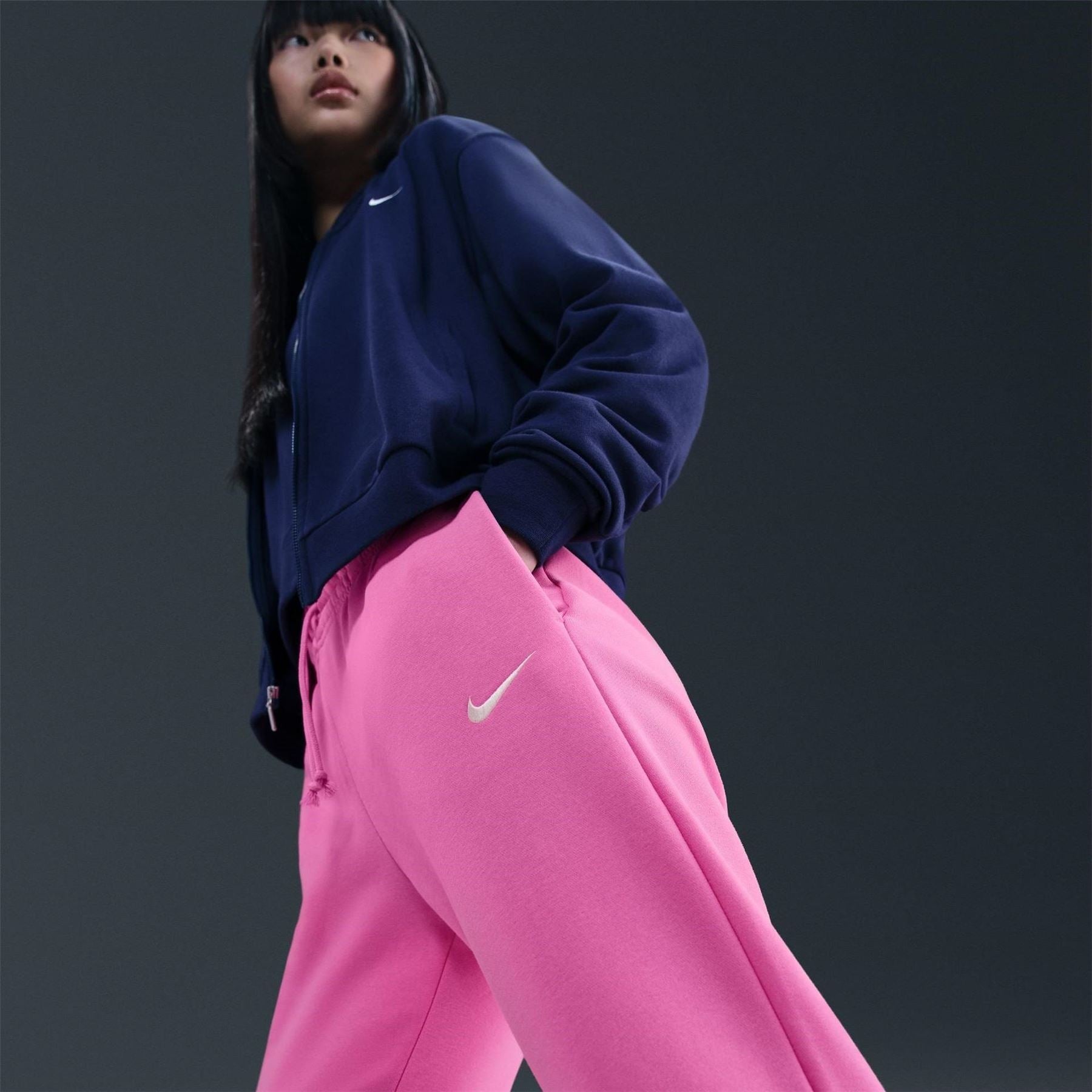 Nike Womens Sportswear Phoenix Fleece Mid Rise Sweatpants