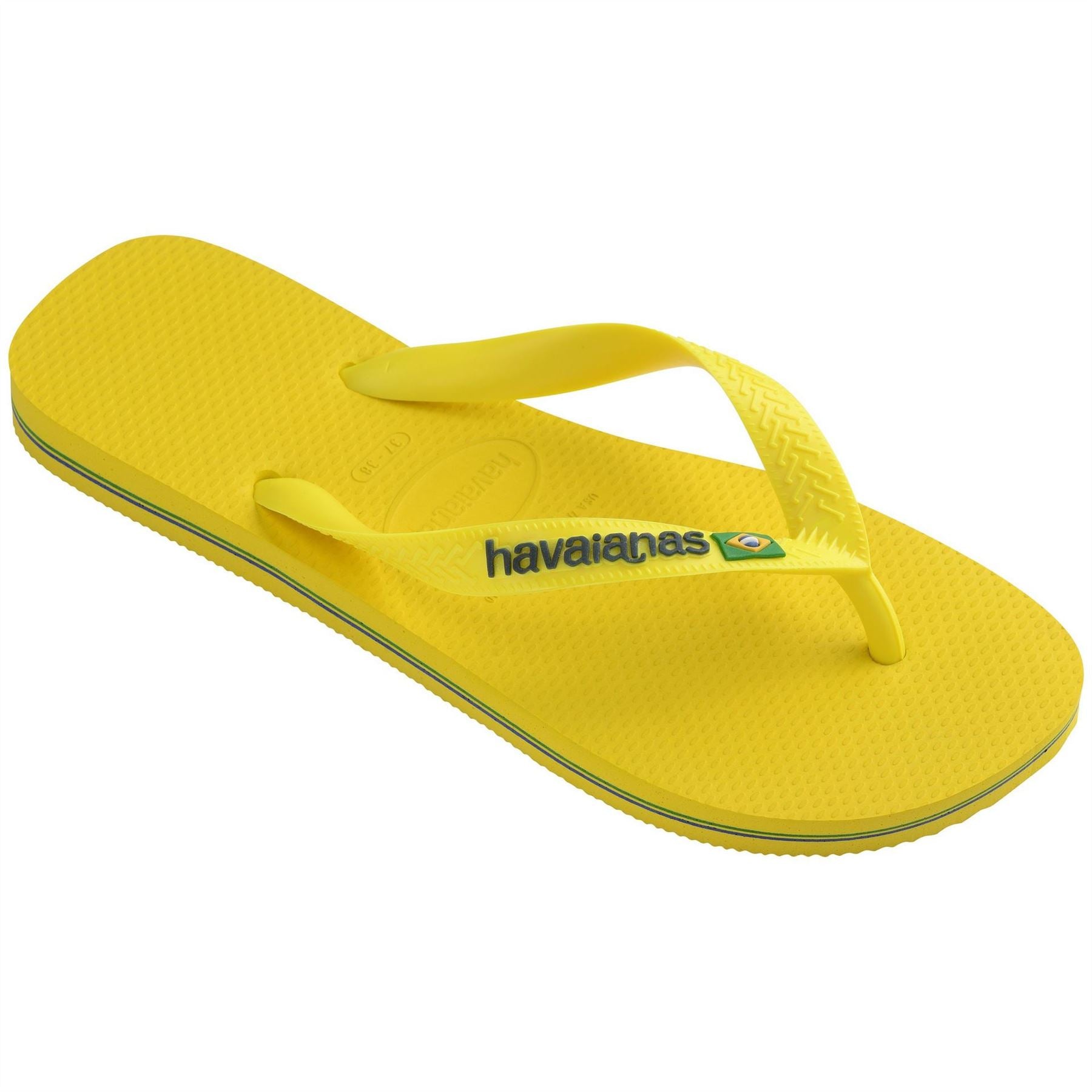 Havaianas Solid Patterned Brasil Thong Toe Flip Flops