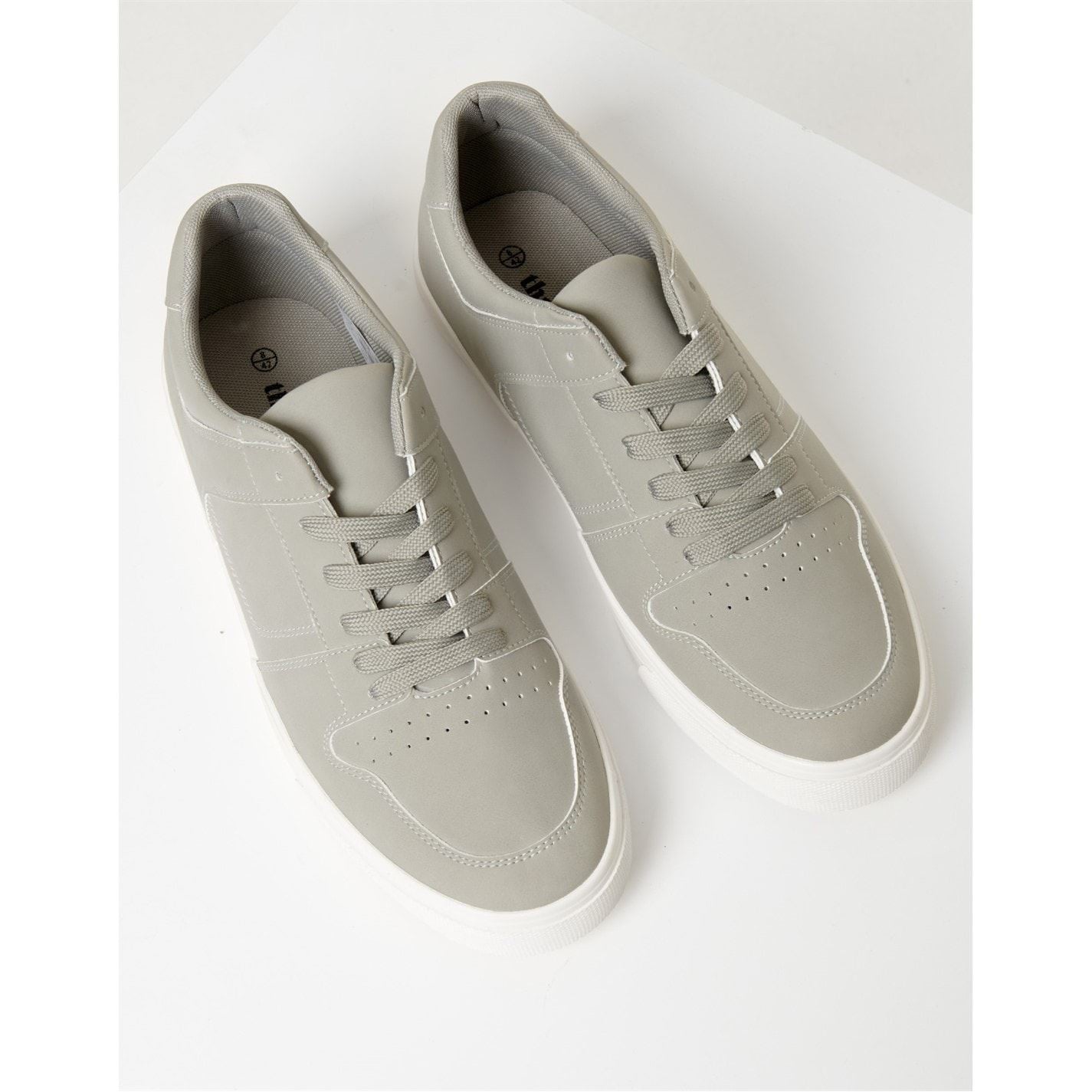 Threadbare Austin Stitch Detailed Court Trainers