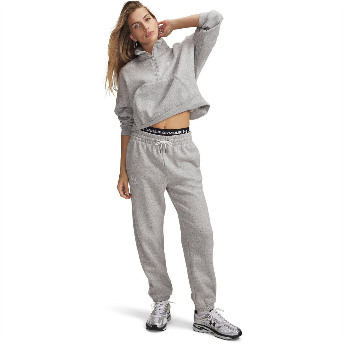Under Armour Womens Armour Ua Icon Fleece Jogger Tracksuit Bottom