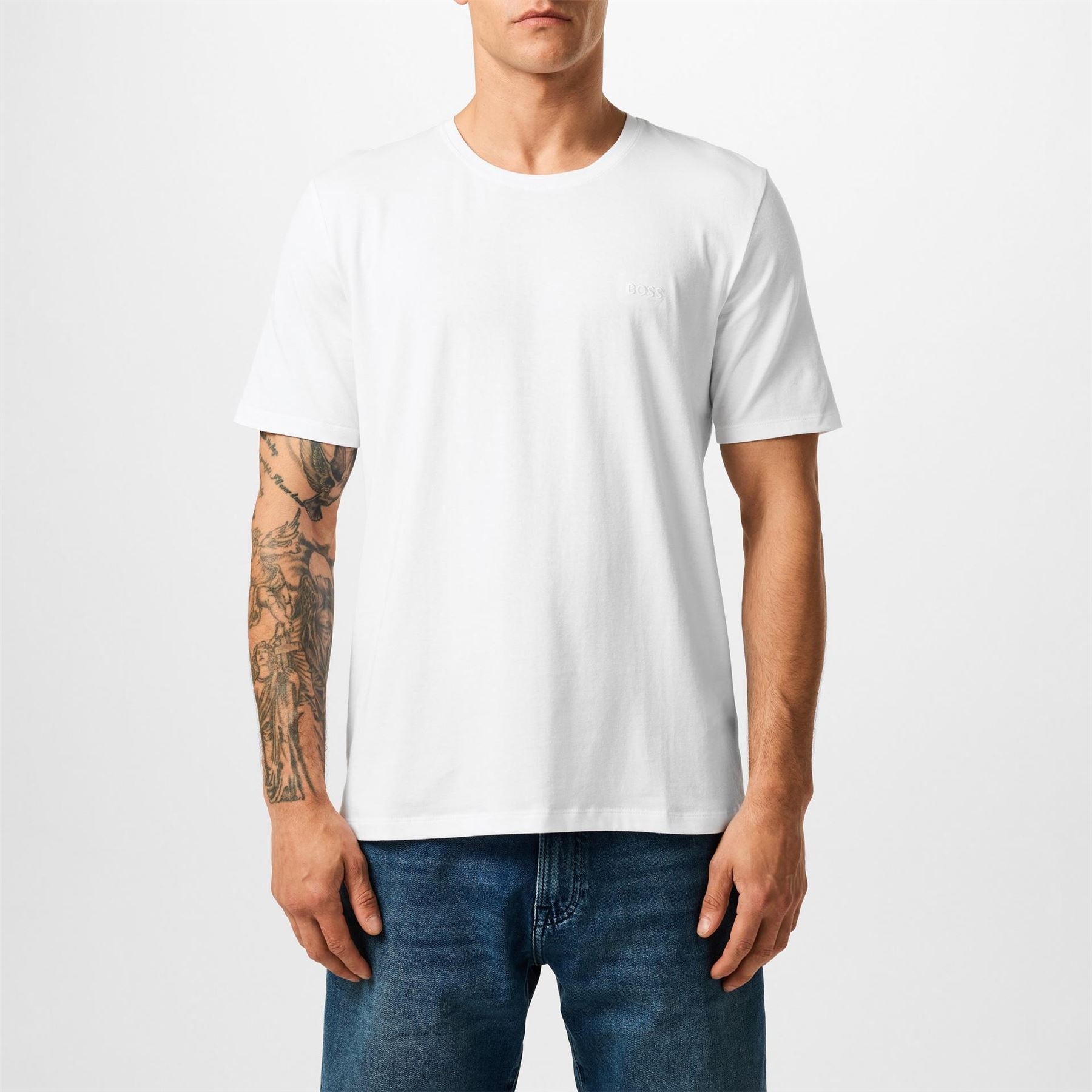 Boss BOSS Bodywear Mix  And  Match Premium Cotton T Shirt with Logo Detail