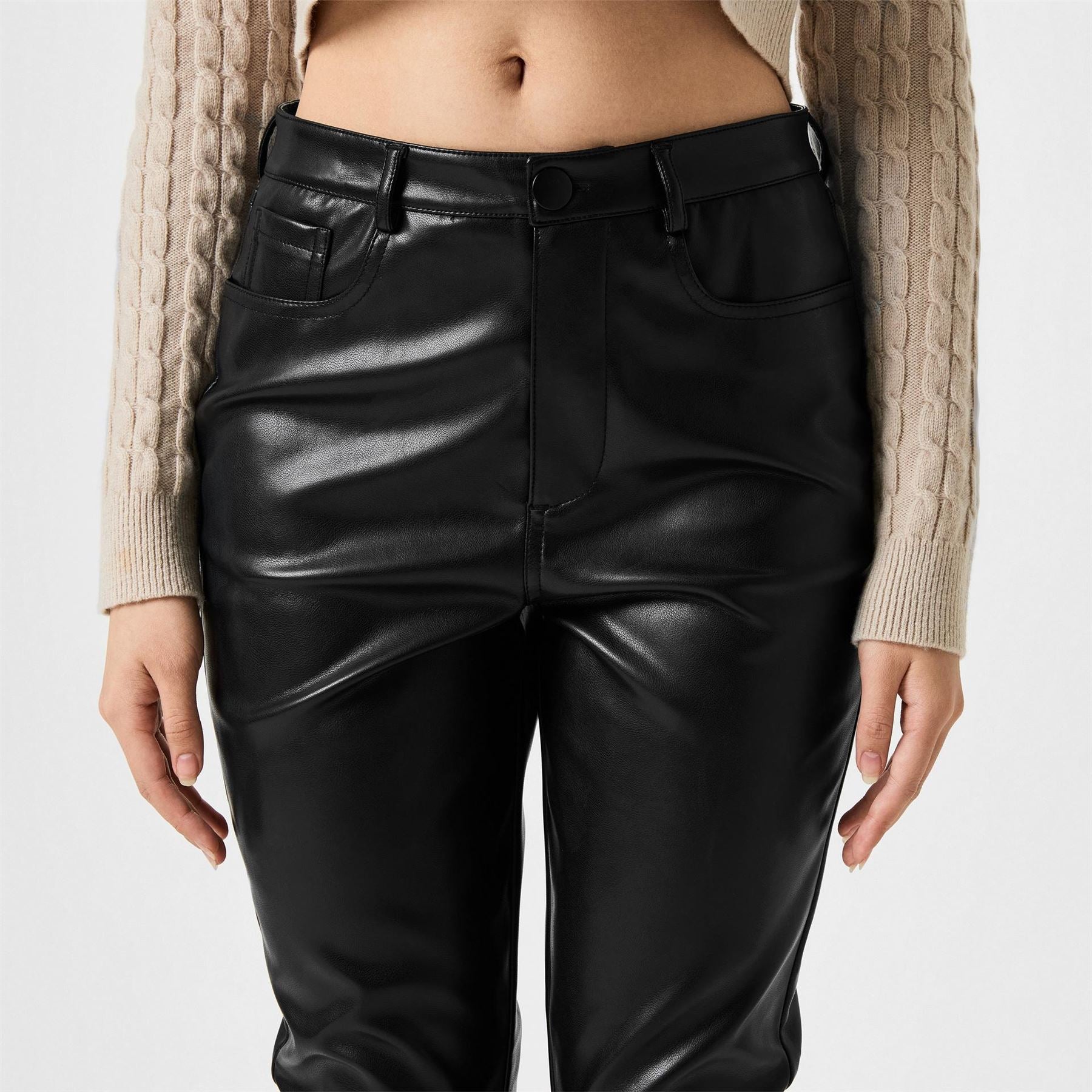 Jack Wills Faux Leather Skinny Trousers