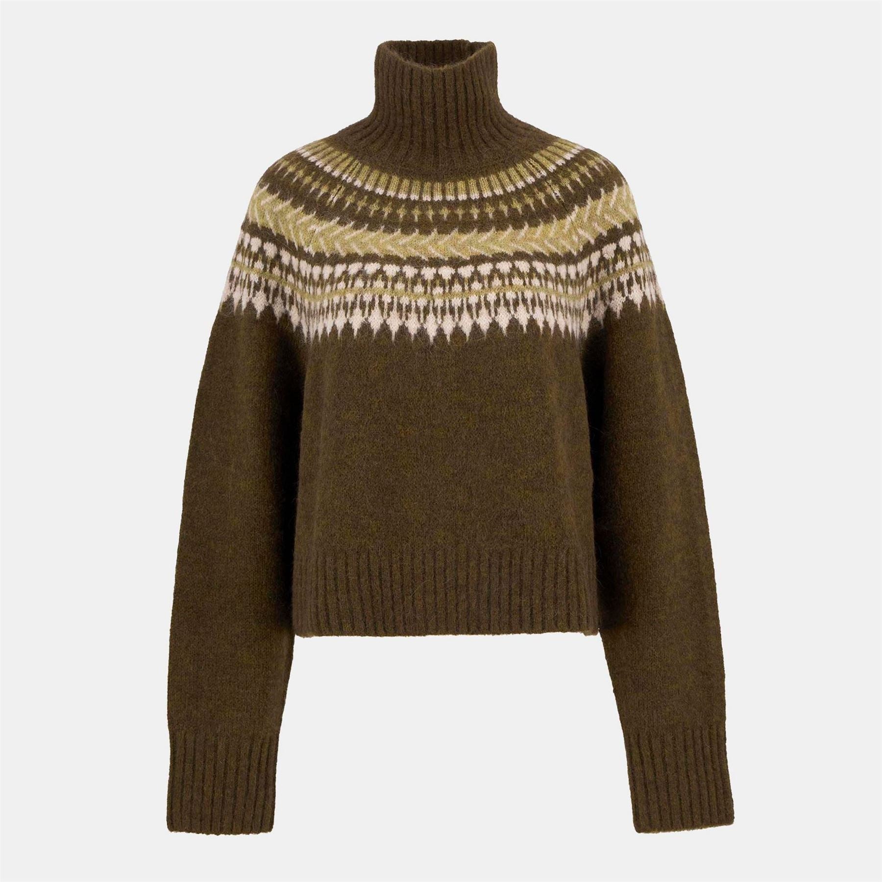 Barbour Fair Isle Roll Neck Jumper