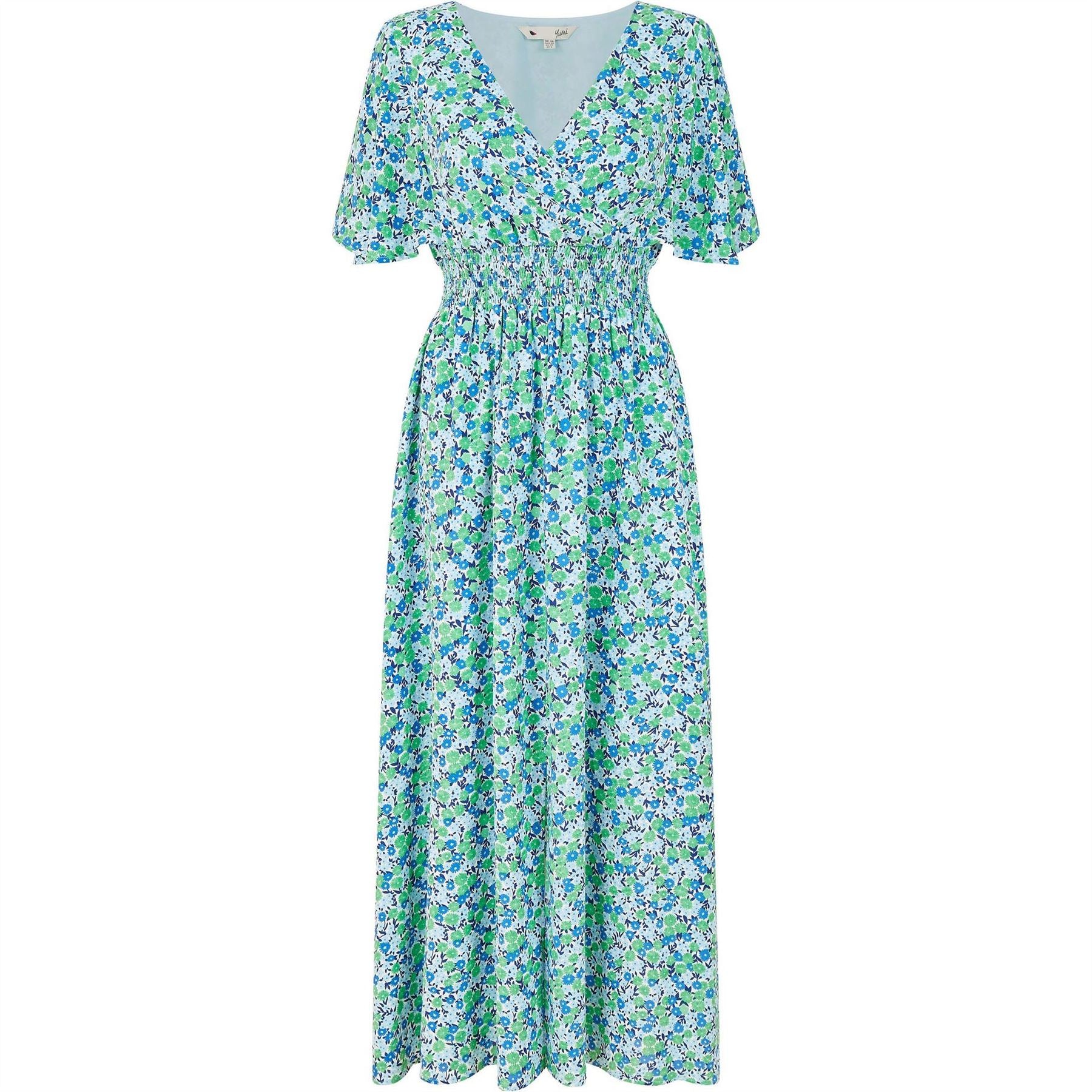 Yumi Ditsy Print Maxi Dress