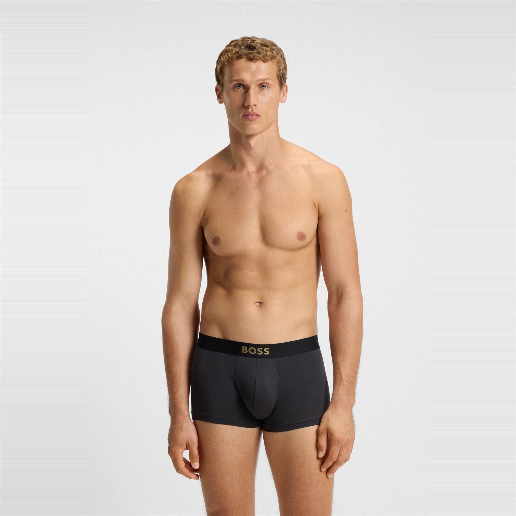 Boss BOSS Bodywear 3 Pack Trunks Boxers   Gold Logo
