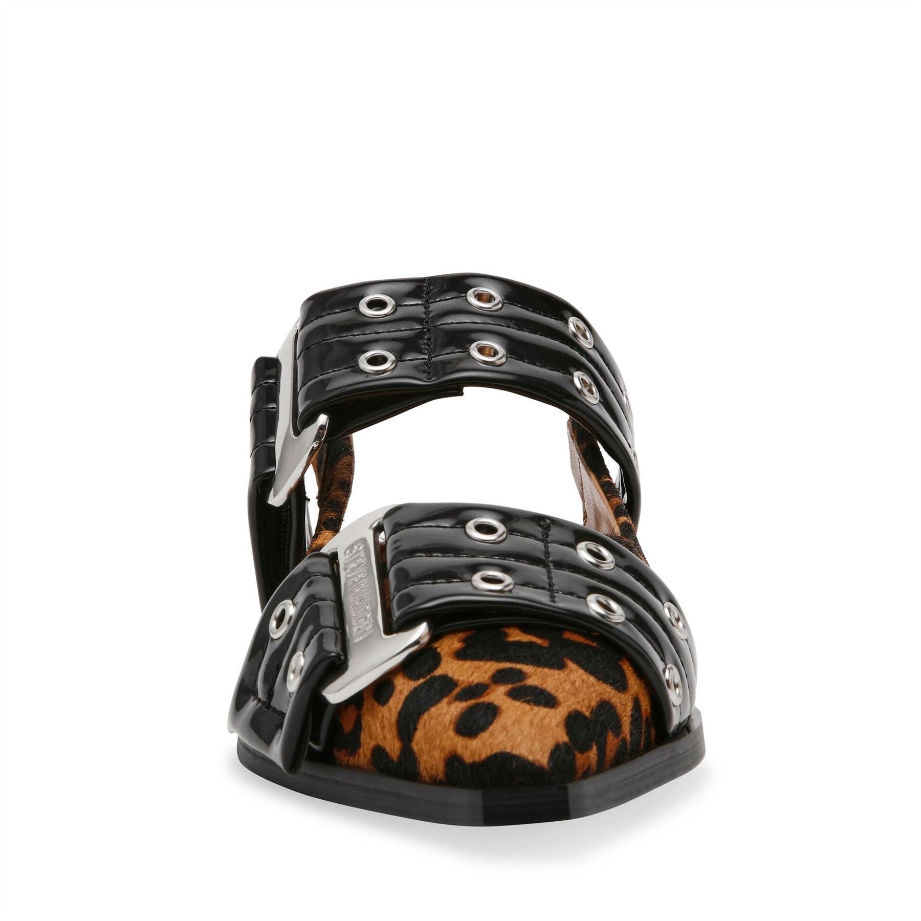 Steve Madden Ave Buckle Block Heel Ballet Pumps