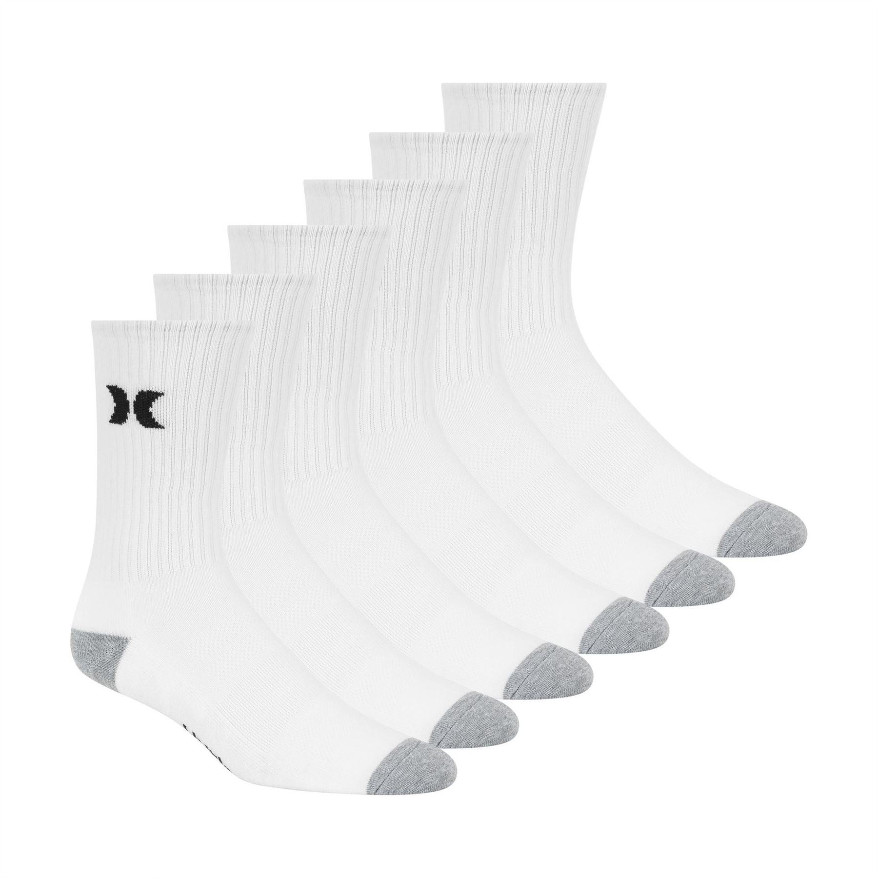 Hurley 6 Pack Crew Long Socks