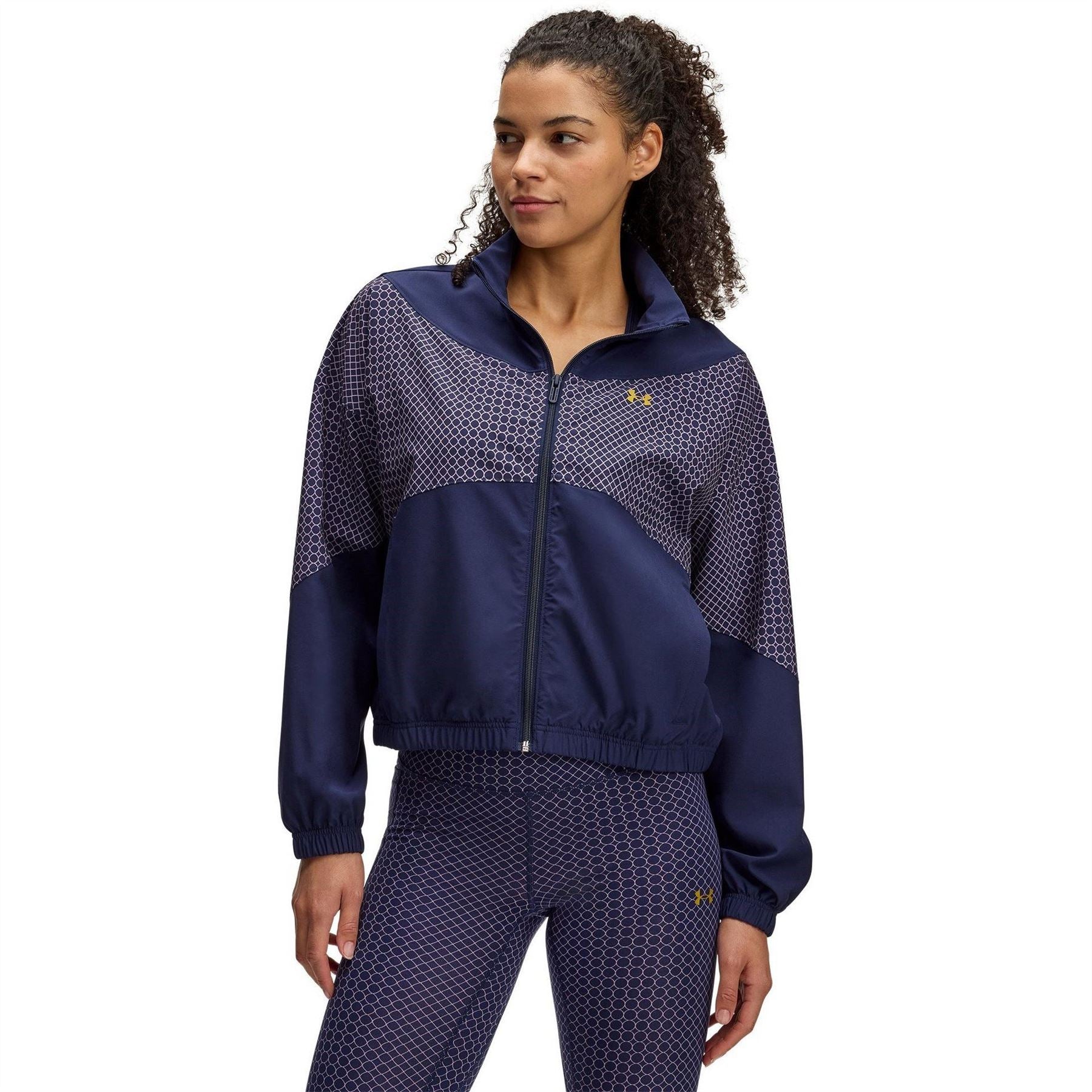 Under Armour UA Rival Polka Dot Patterned Zipped Pocket Track Jacket