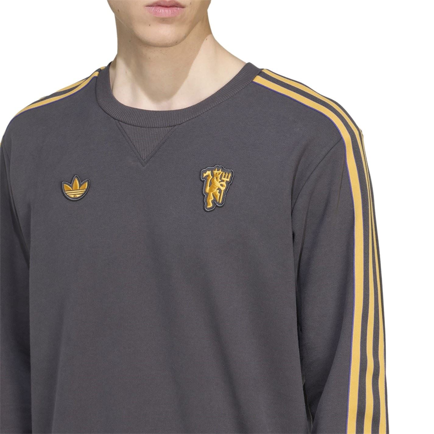 adidas Mens Manchester United Icons Crew Sweater
