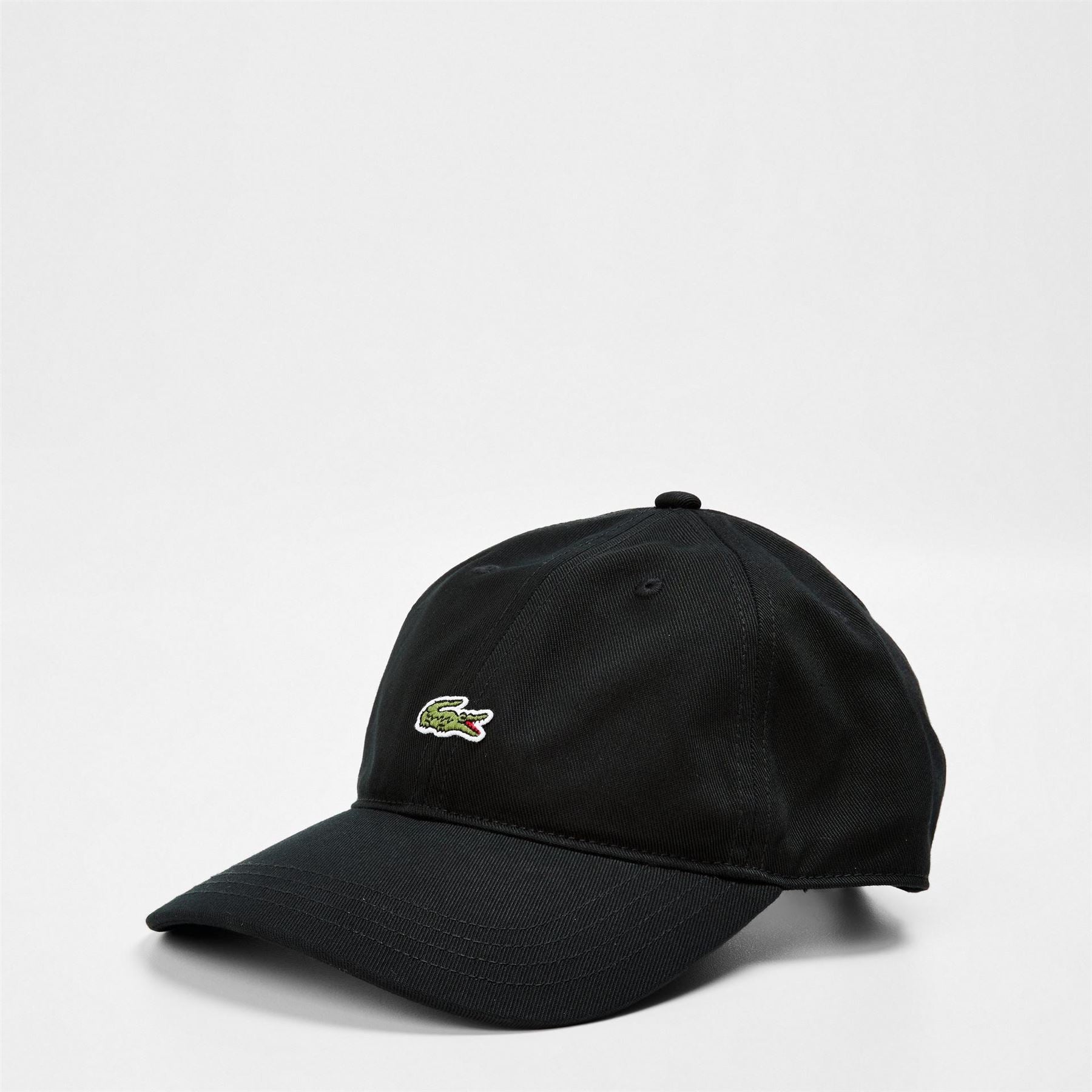 Lacoste Organic Crocodile Print Curved Brim Dad Cap