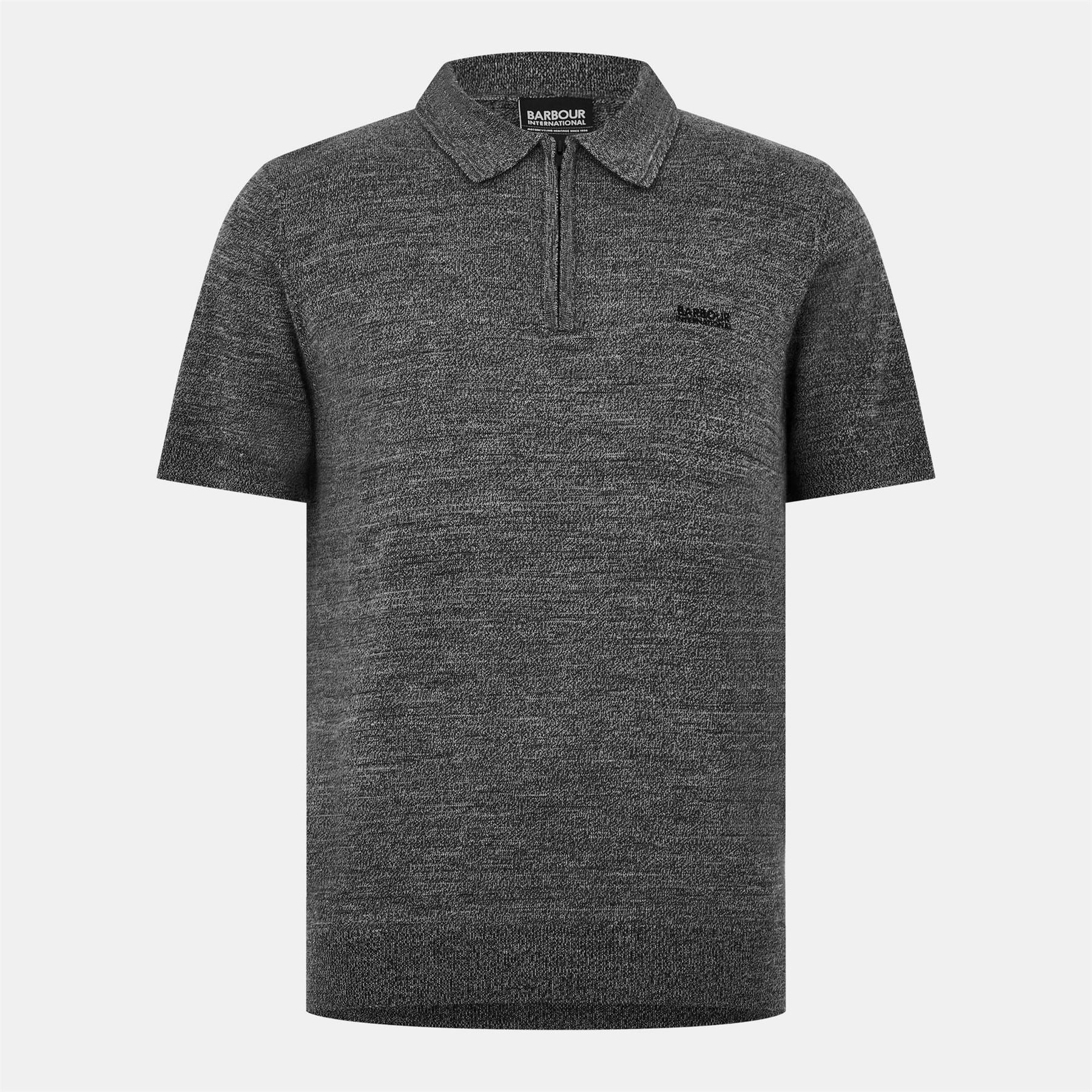 Barbour International Mouline Knitted Polo Shirt