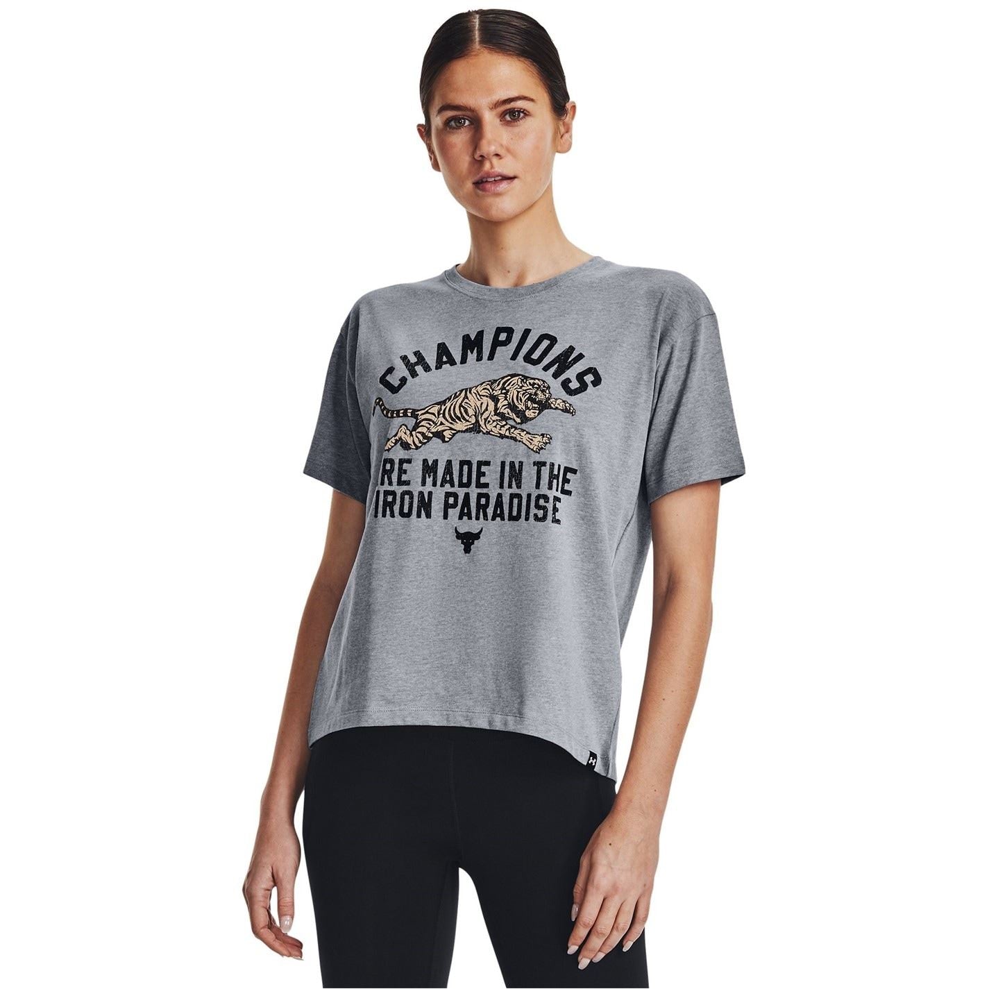 Under Armour Rock Iron Heavyweight Text Graphic Competition T-Shirt