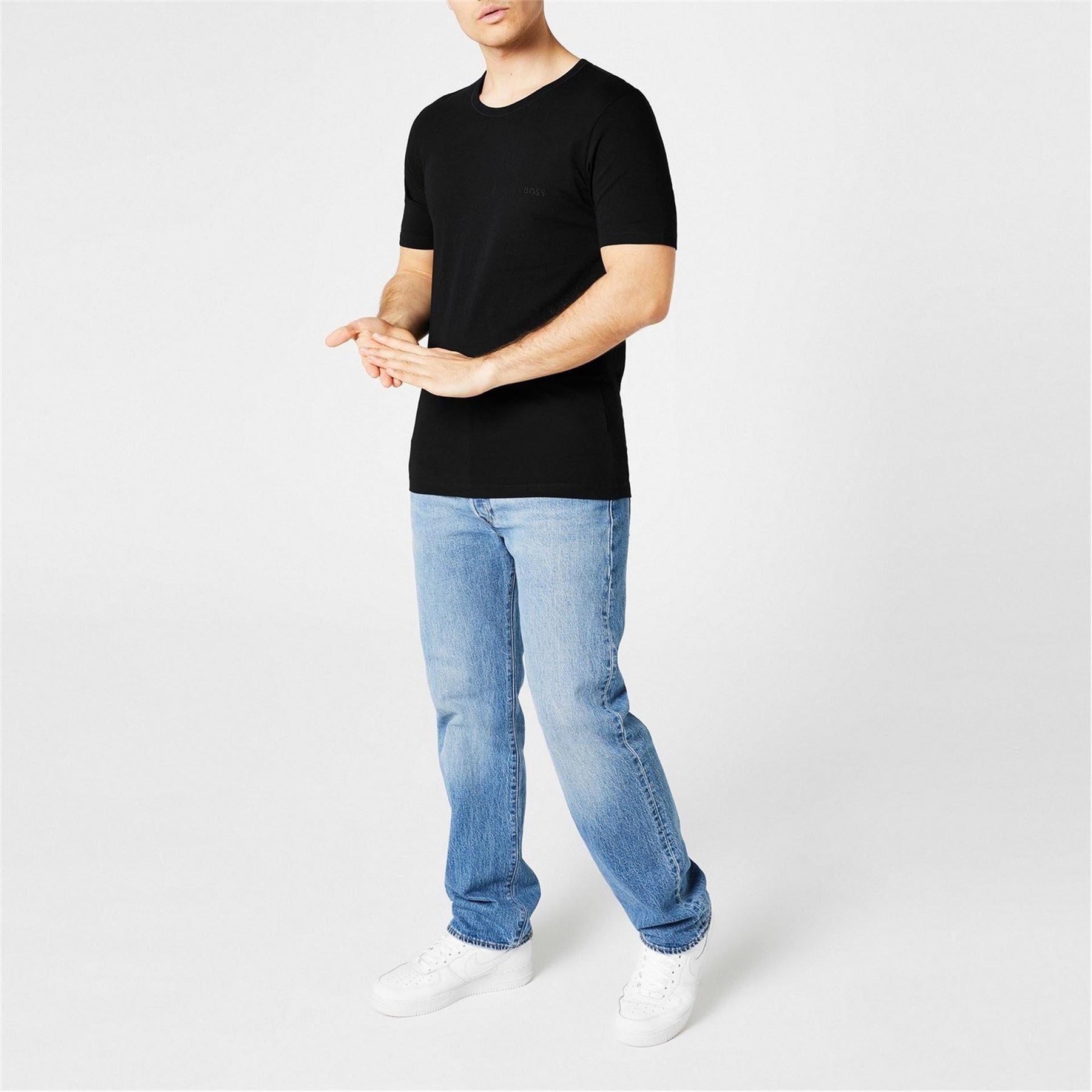 Boss BOSS Bodywear 3 Pack Premium Cotton T Shirts   Crew Neck