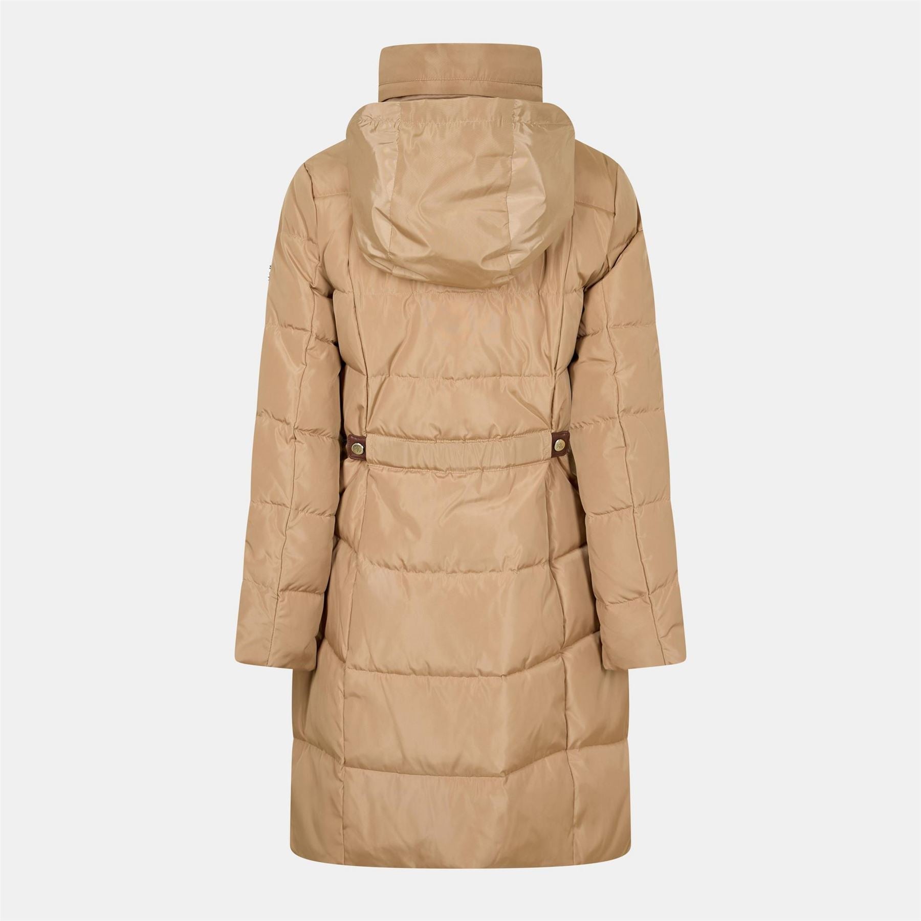 Lauren by Ralph Lauren Rlhoody Puff Real Leather Medium Puffer Jacket