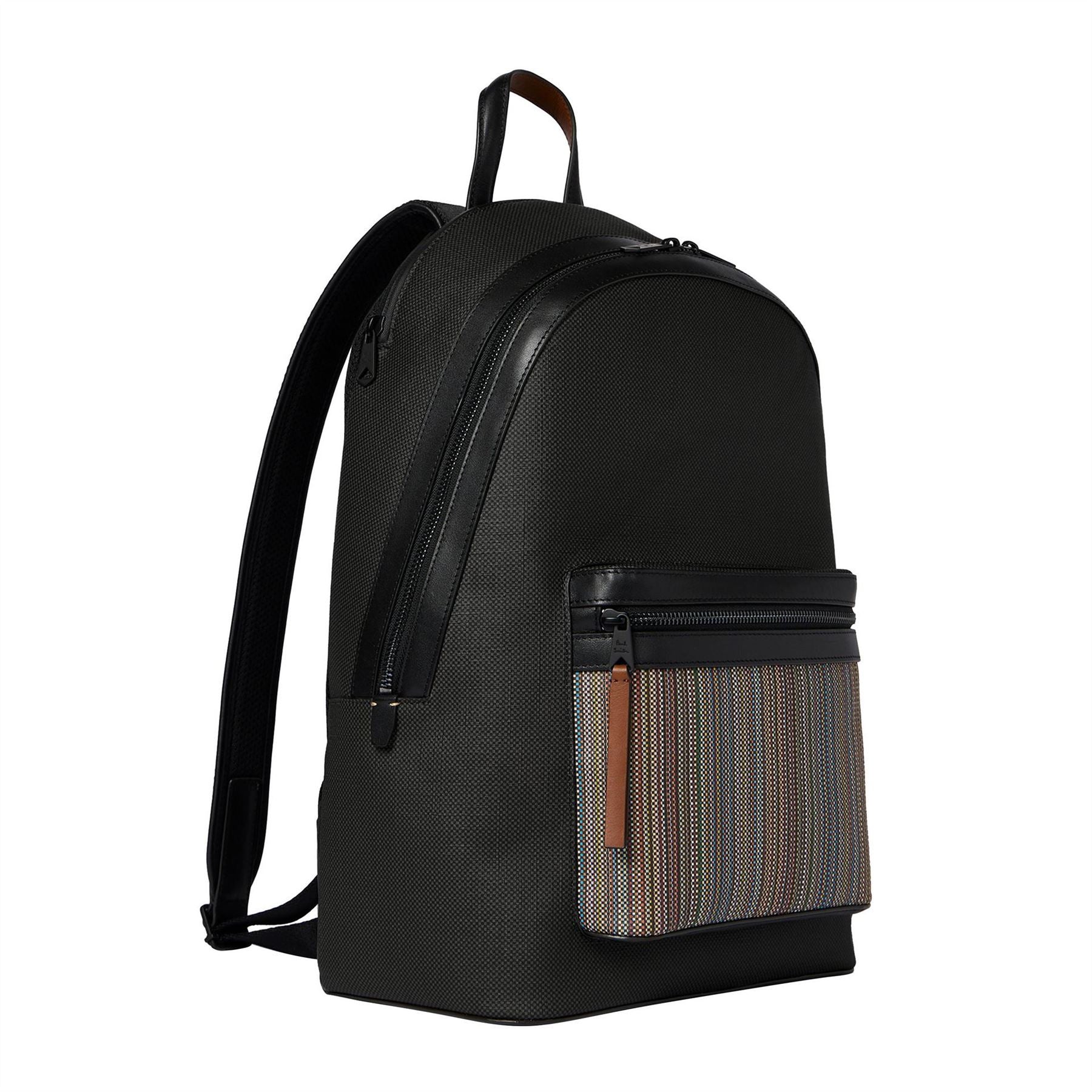 Paul Smith Vertical Stripe Rectangle Shape Backpack