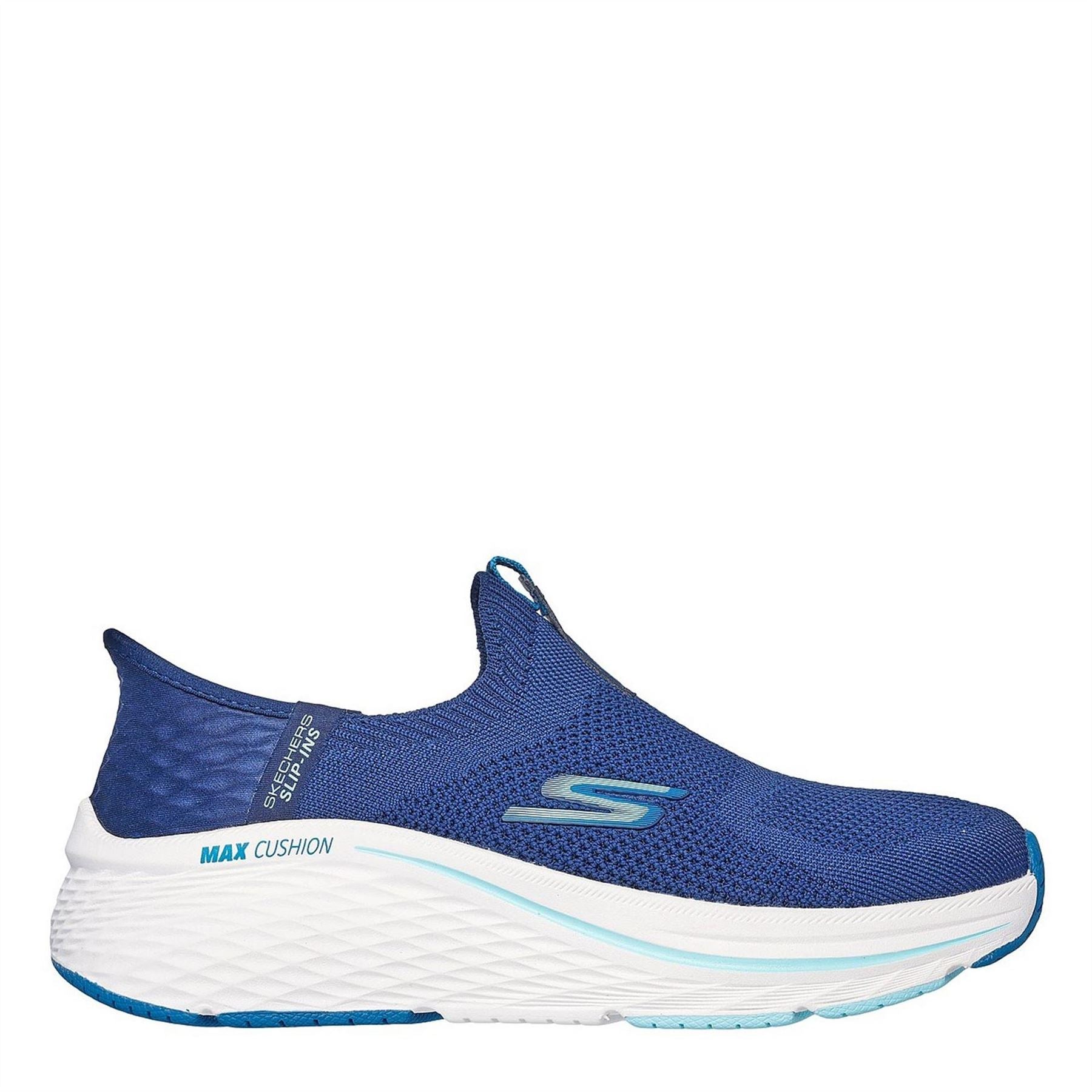 Skechers Womens Engineered Knit Stretch Fit Slip On Runners