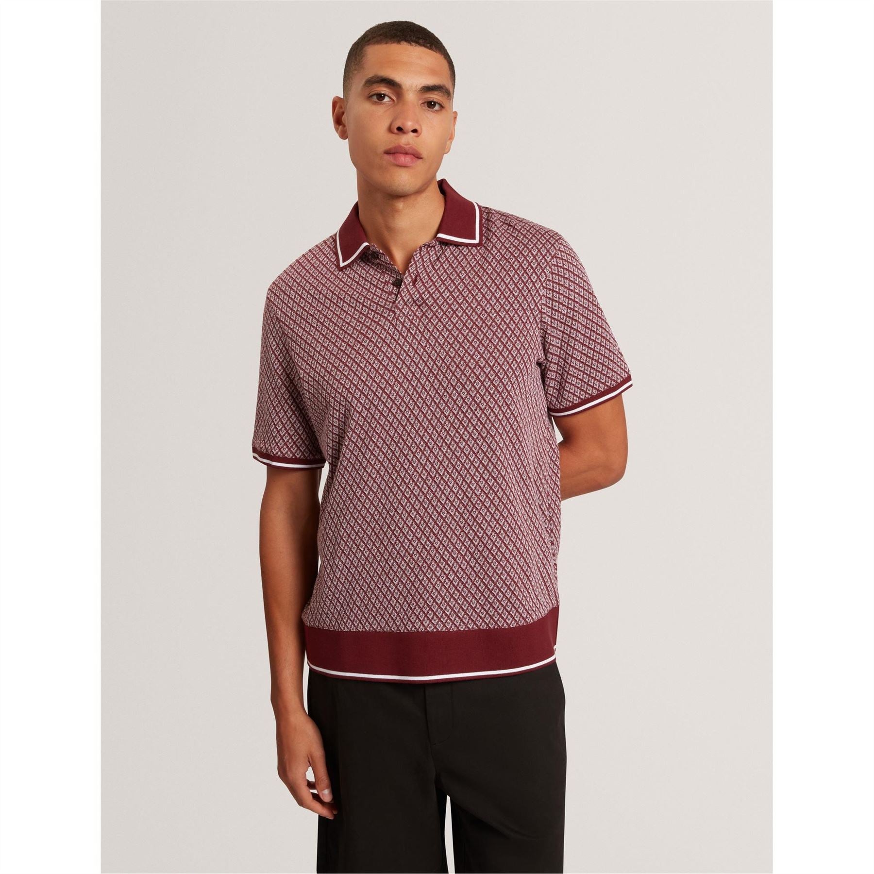 Ted Baker Collared Neck Short Sleeve Polo Shirt