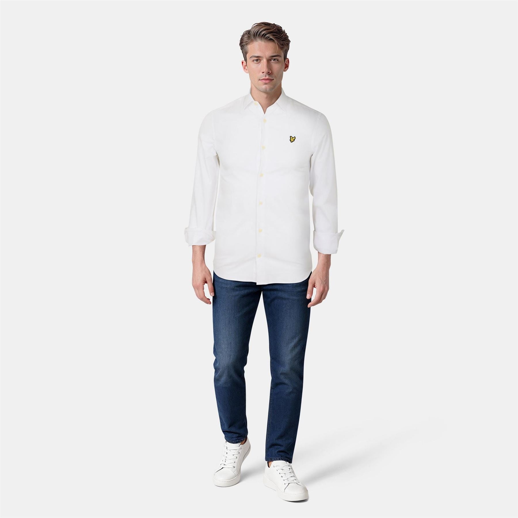 Lyle and Scott Mens And Scott Slim Fit Poplin Shirt