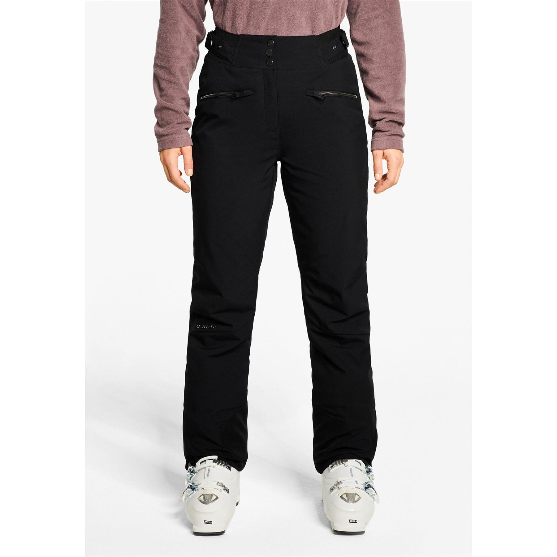 Ziener Tilla Solid Patterned Ski Salopette Pants