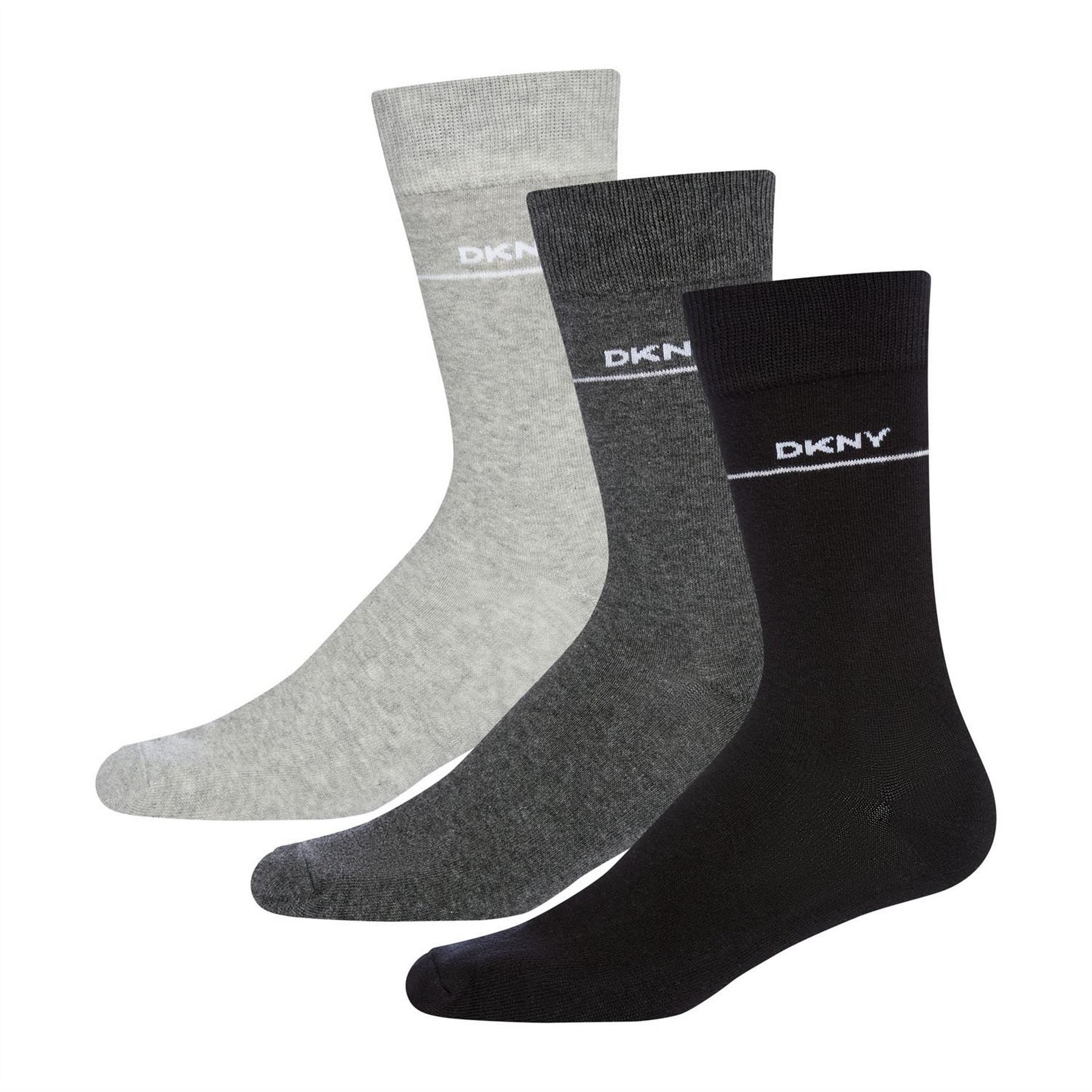 DKNY Mens 3 Pack Socks