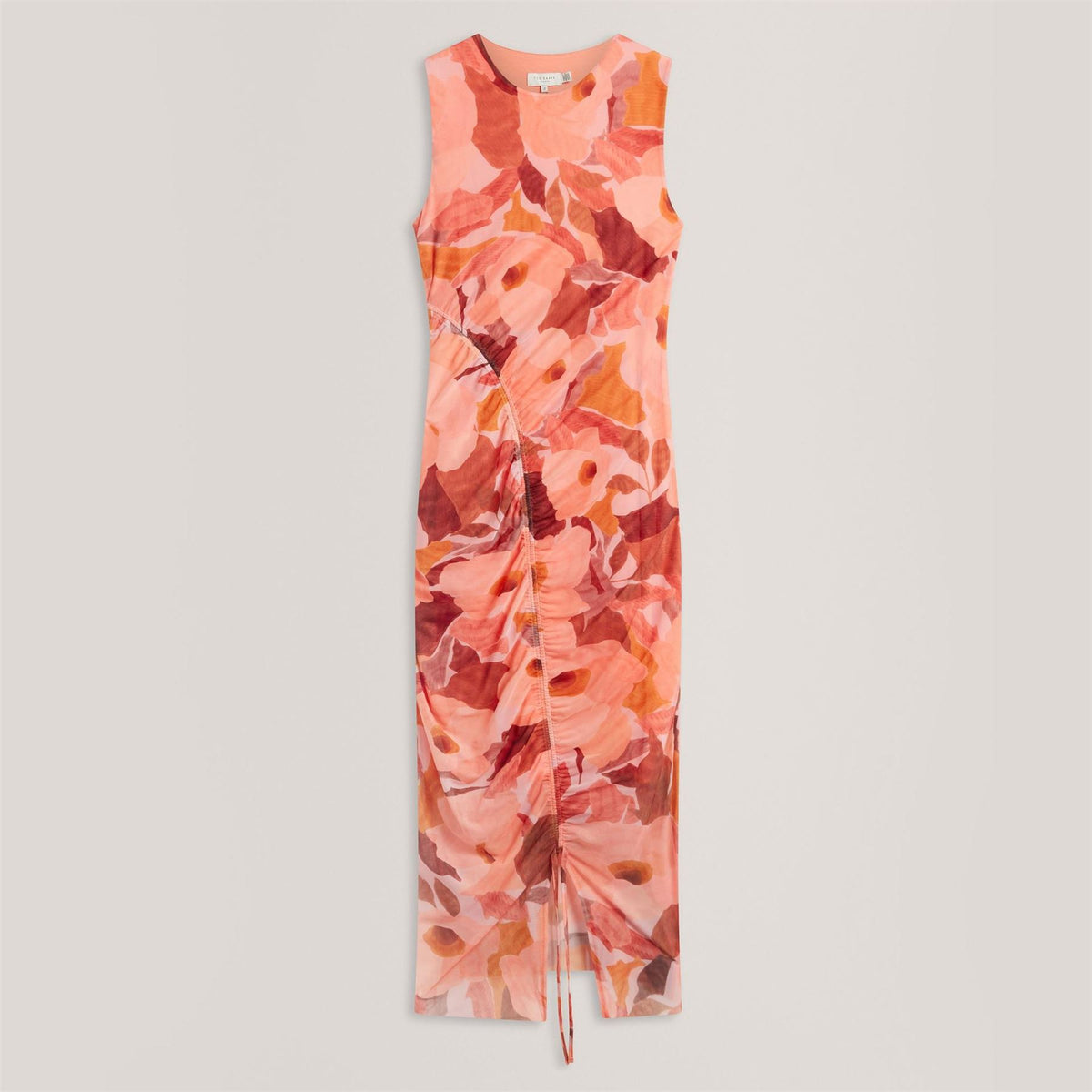 Ted Baker Garden Print Sleeveless Mesh Bodycon Dress